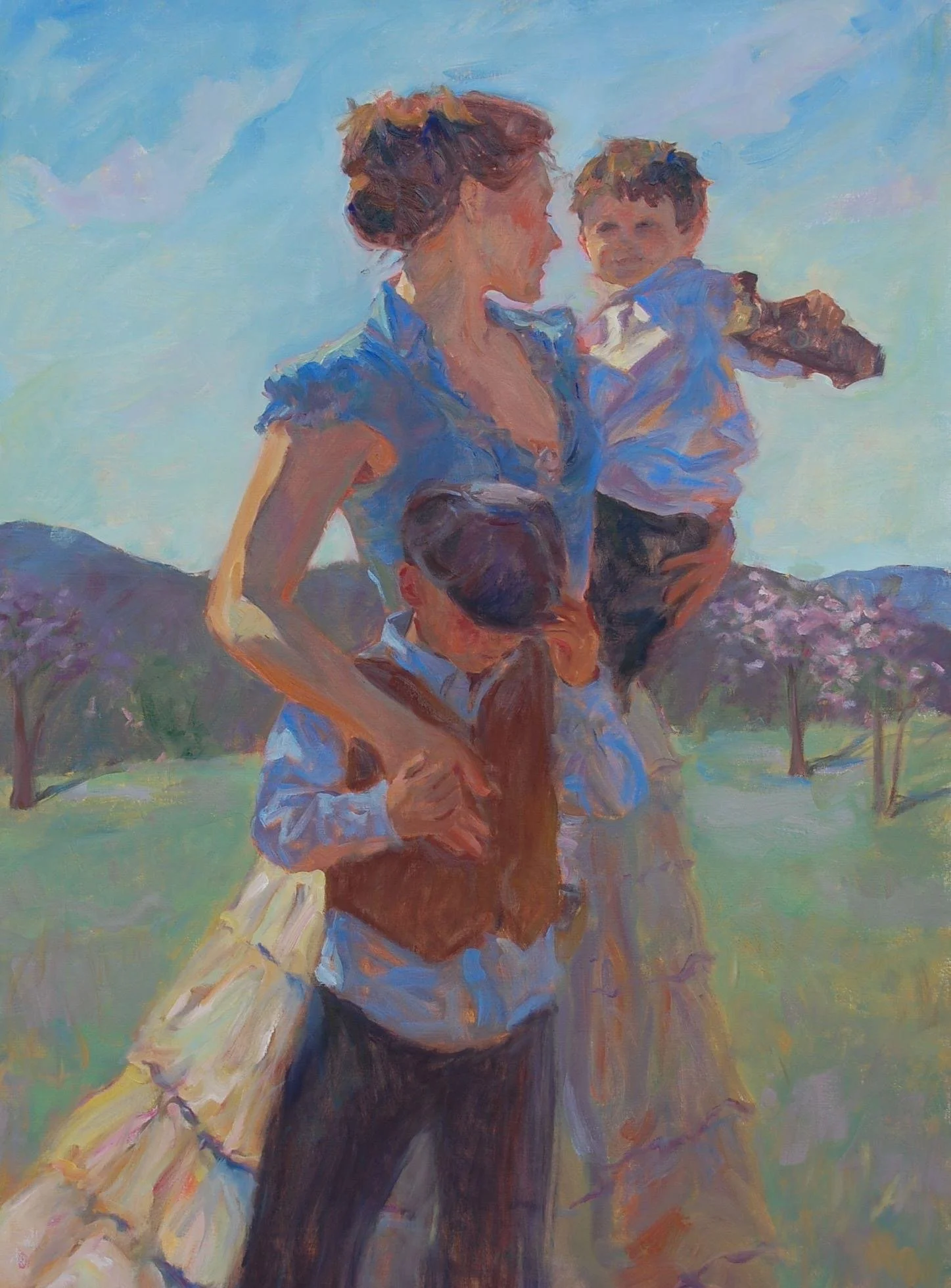 Gentling the World, 40x30, Oil on Linen