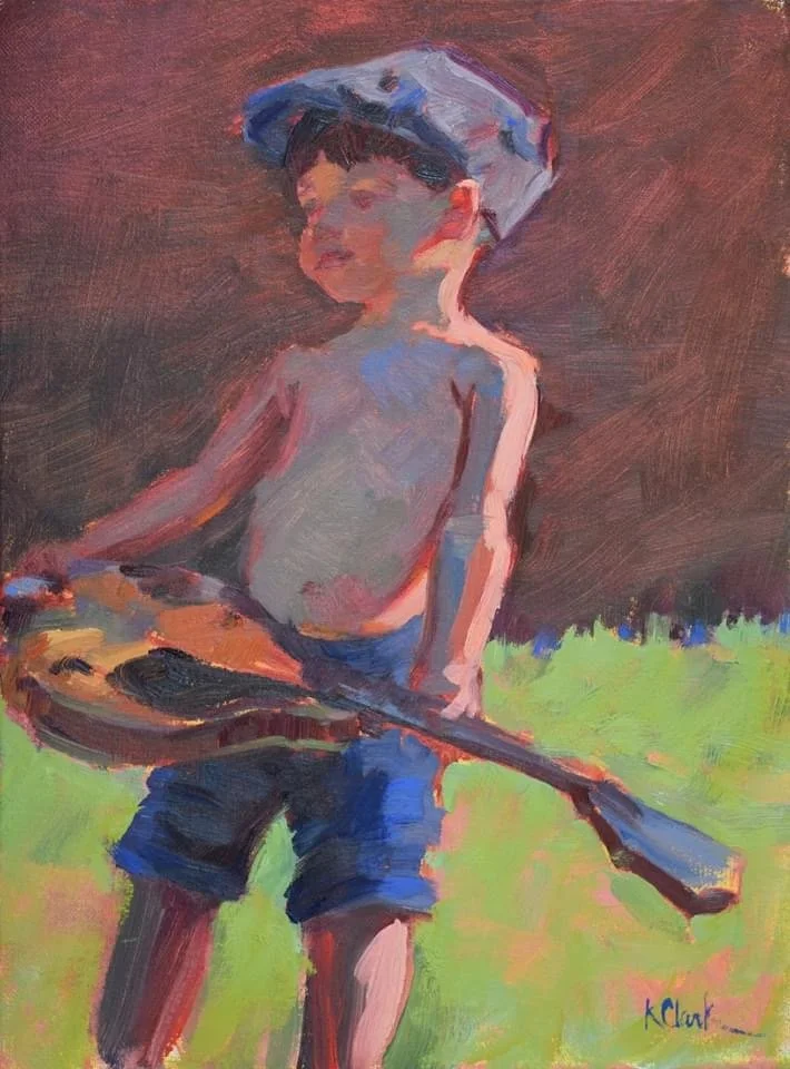 Songs of Blue, 12x9, Oil on Canvas