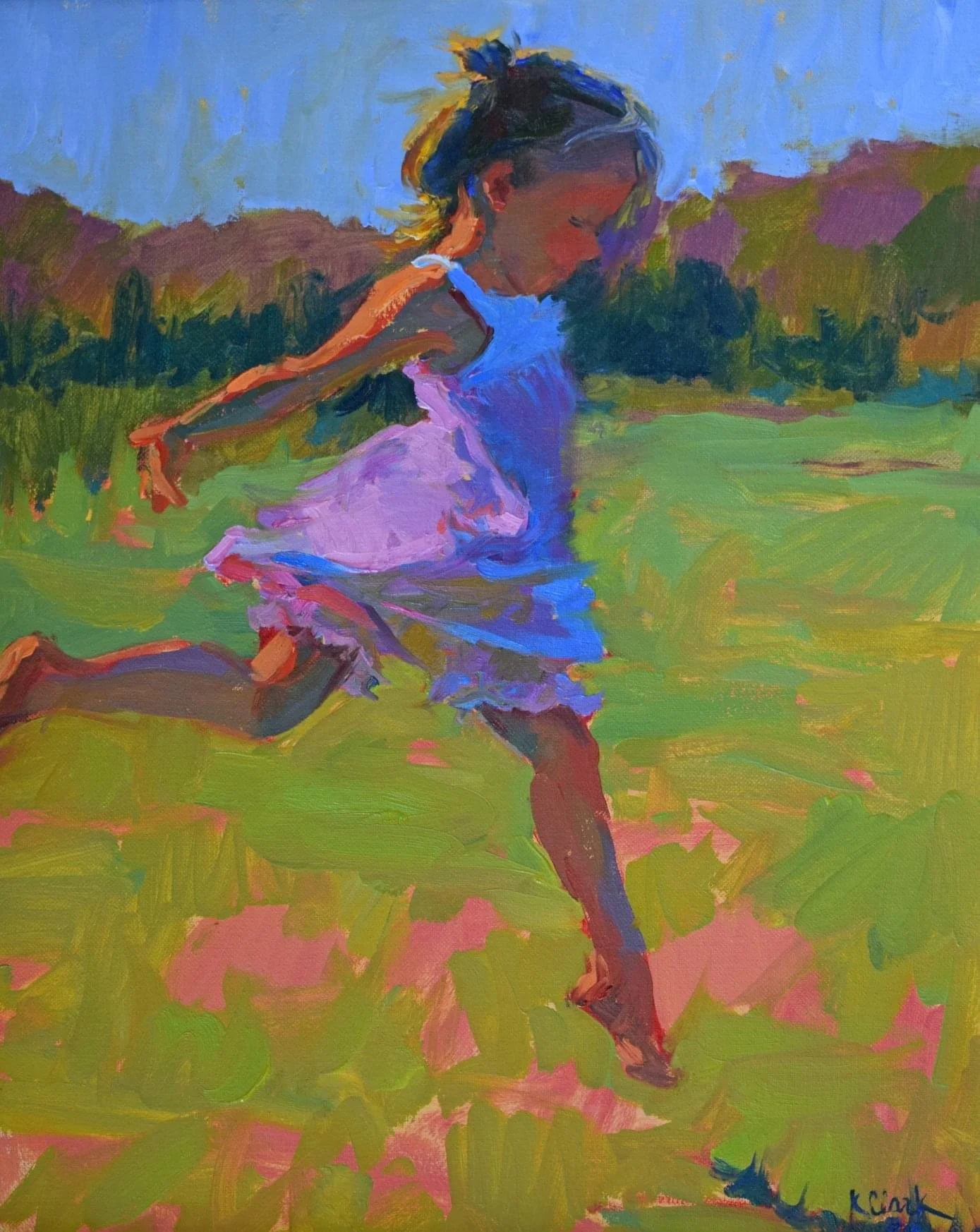 Flying Lessons, 20x16, Oil on Linen  SOLD