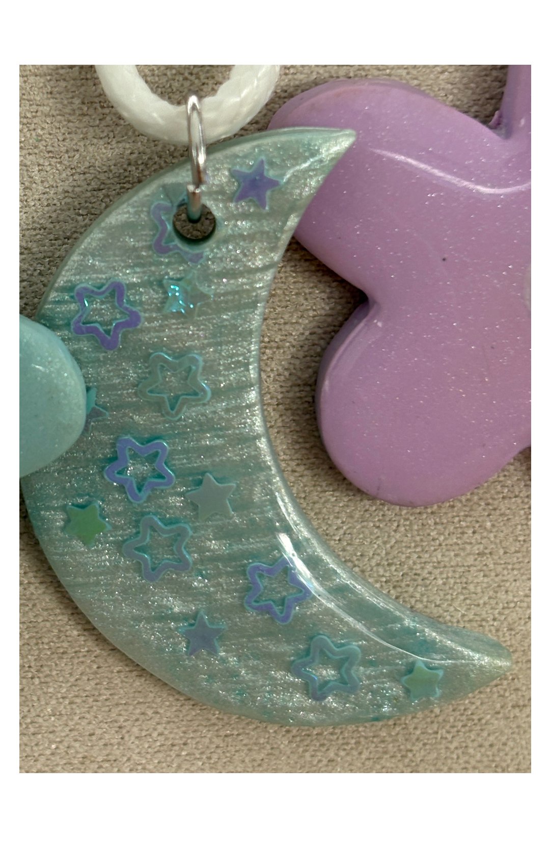 Crescent moon pendant