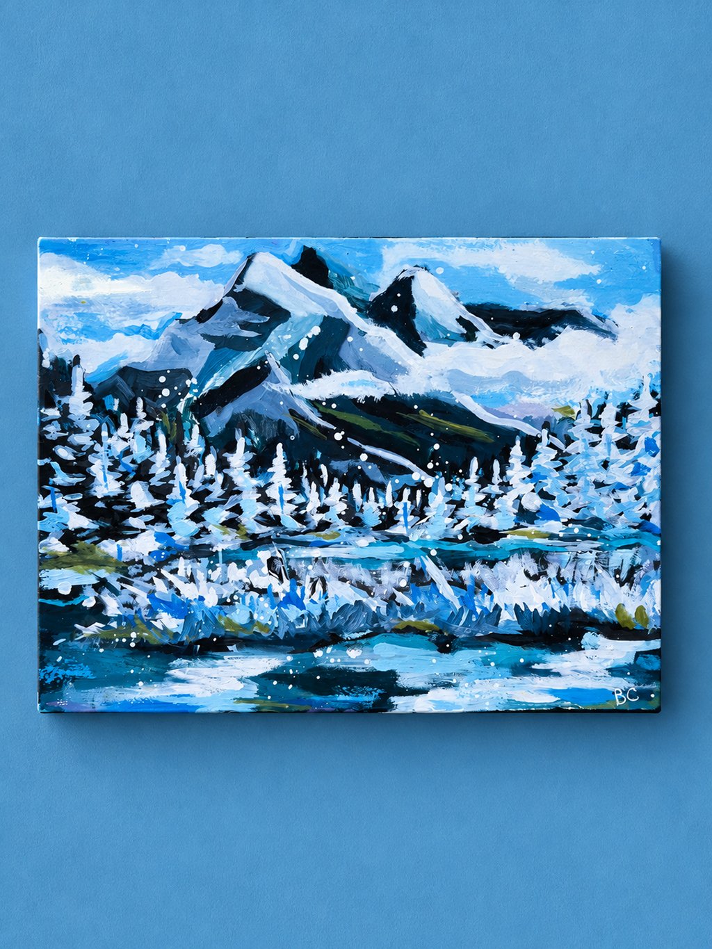 Mt Rundle winter - print - sm