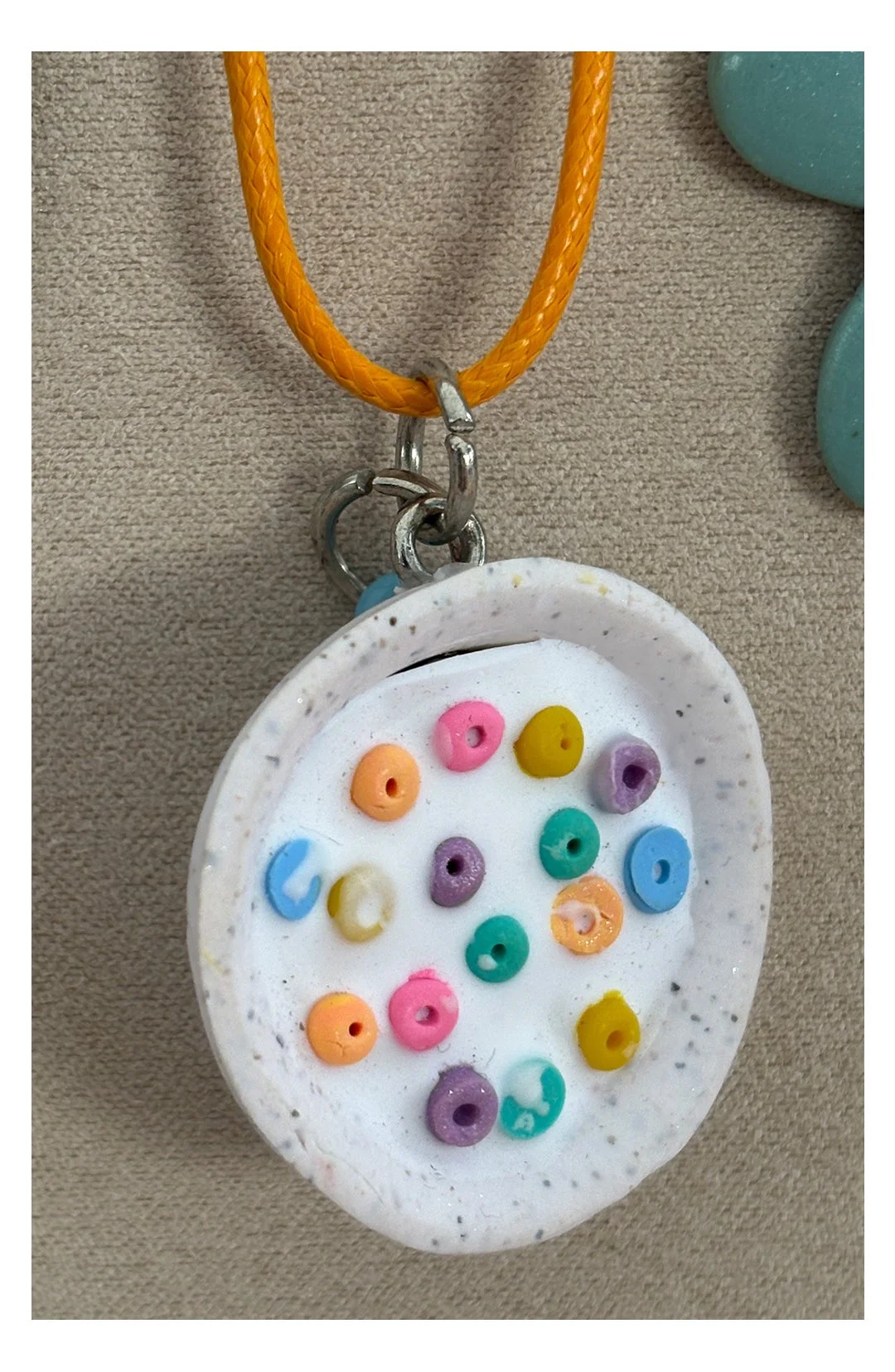 Cereal in a bowl pendant
