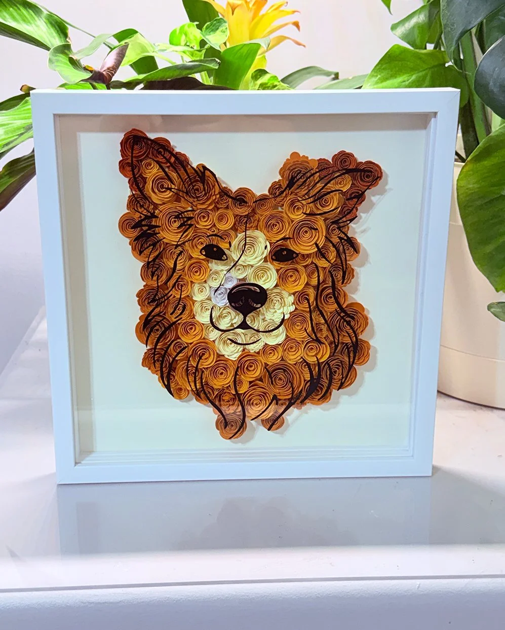 Quilled pet portrait - made to order