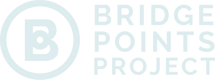 Logo with a large letter B inside a circle, next to the text 'BRIDGE POINTS PROJECT'.