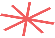 Abstract red lines radiating from a central point against a white background.