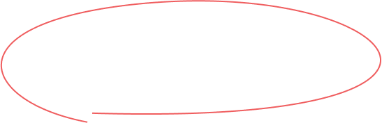 Empty oval-shaped outline