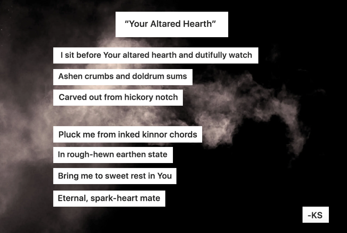 "Your Altared Hearth" -KS