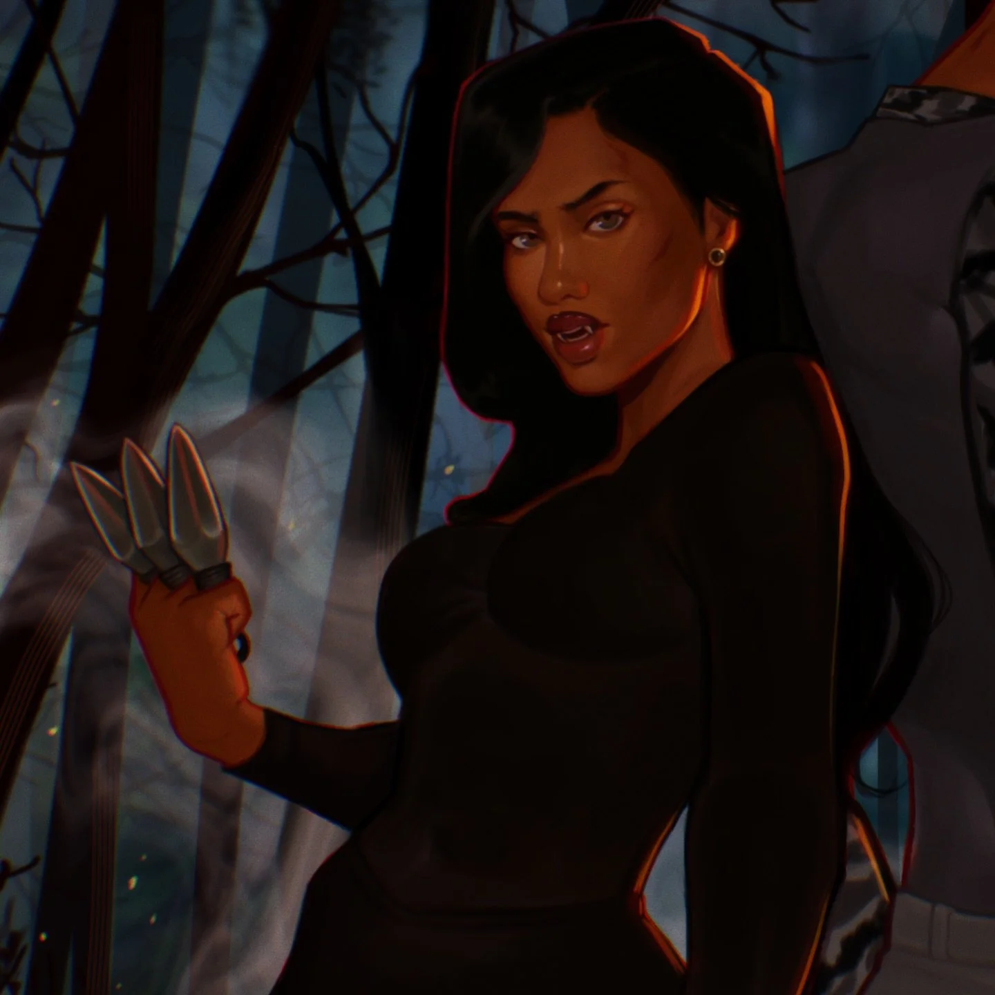 Okay fr last one (maybe) 

I&rsquo;ve been itching to drop this art by @hatched.art because honestly they&rsquo;ve done such an amazing job at capturing Marzana and Everett. 

Just two hot people who hate each other but have to work together&hellip;m