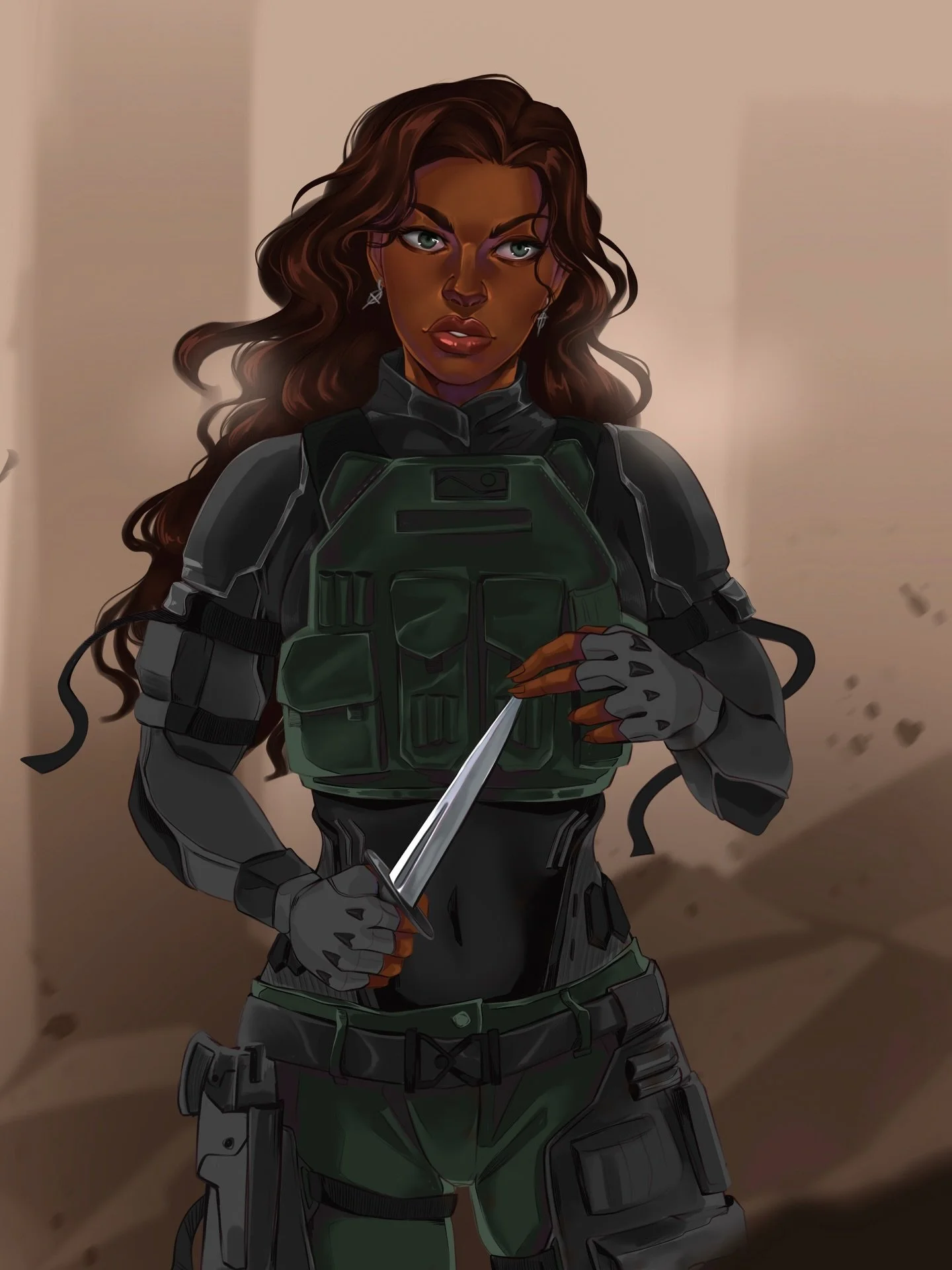 We love a new art drop day but we love @remus_illustration more. 

If you&rsquo;ve ever wanted to call Marzana mommy, now&rsquo;s the time to do it because WE LOVE HER. Since I watched Electra as a child I&rsquo;ve had a things for women with knives 