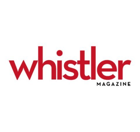 Whistler Magazine logo in red and black text on a white background.