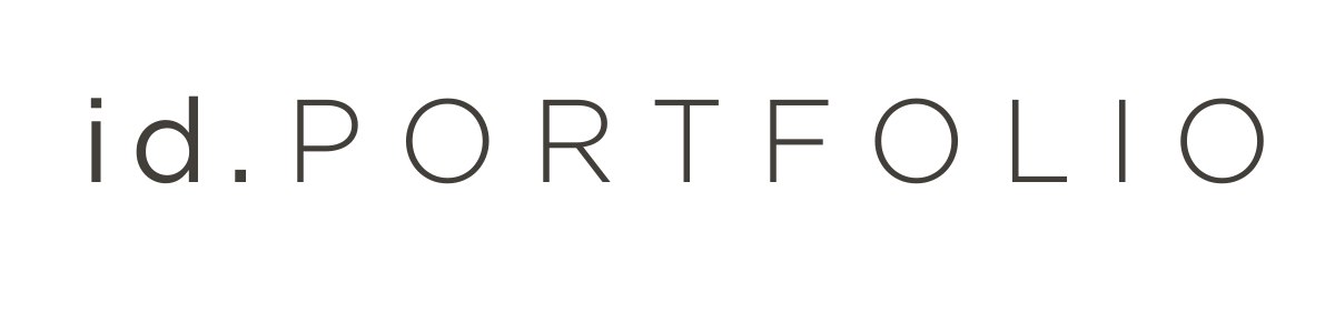 Text reading 'id. PORTFOLIO' on a plain background.