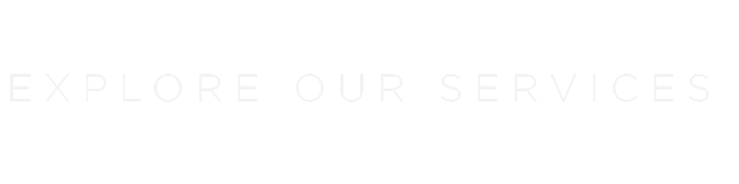 Black background with white text saying "Explore Our Services".