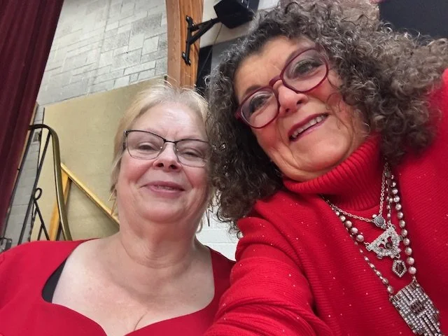 Joan president and Eileene special events chairperson christmas luncheon.jpg