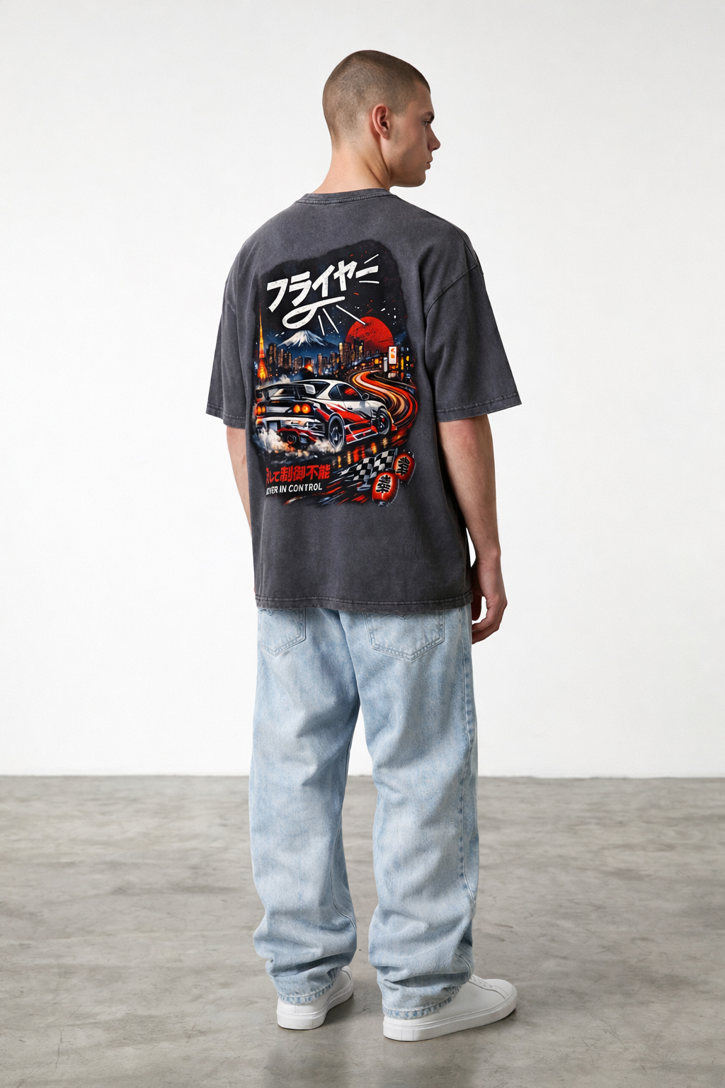 "TOKYO DRIFT" Oversized Graphic Tee