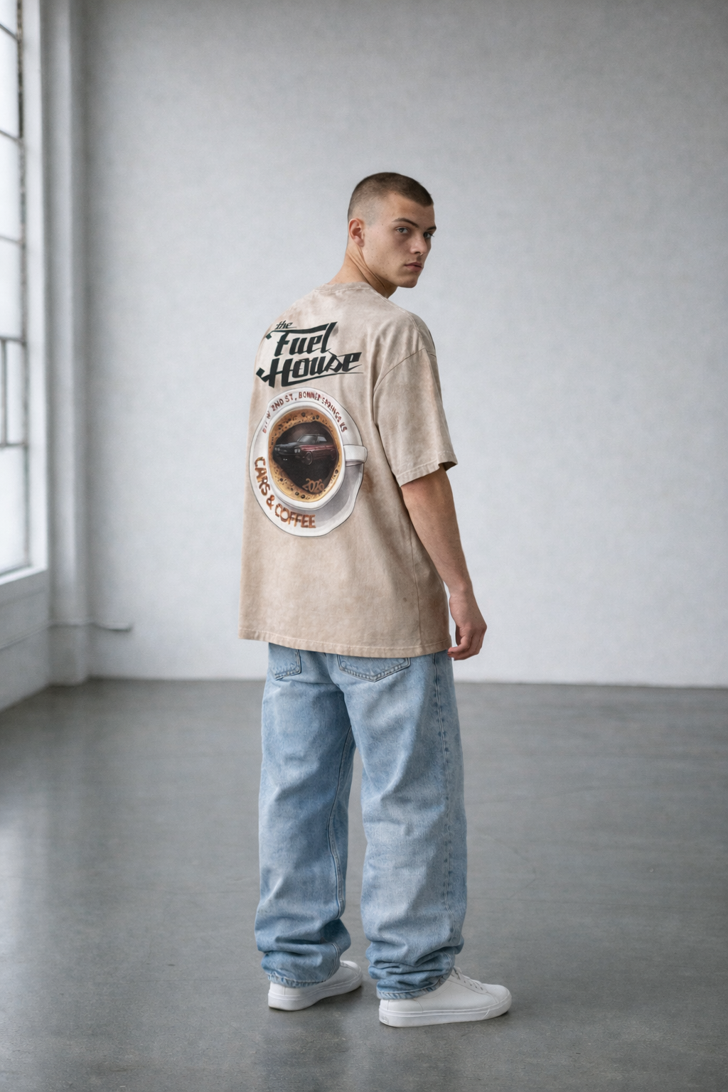 "CARS & COFFEE 2026" Oversized Graphic Tee