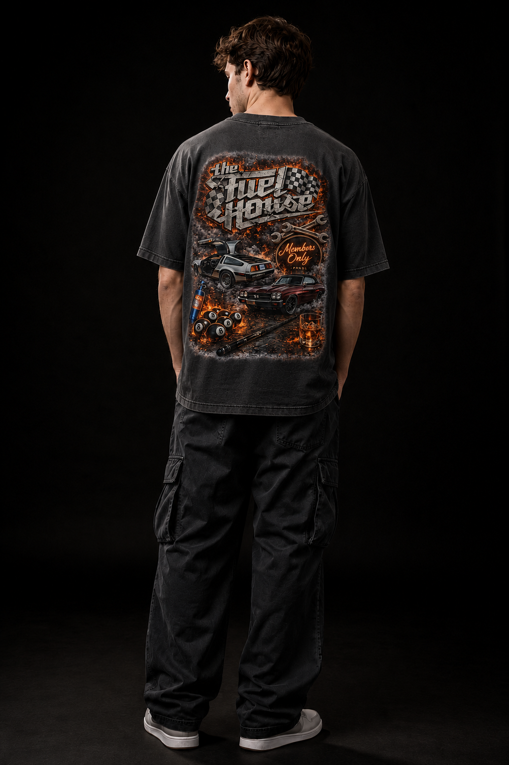 "FULL THROTTLE" Oversized Graphic Tee