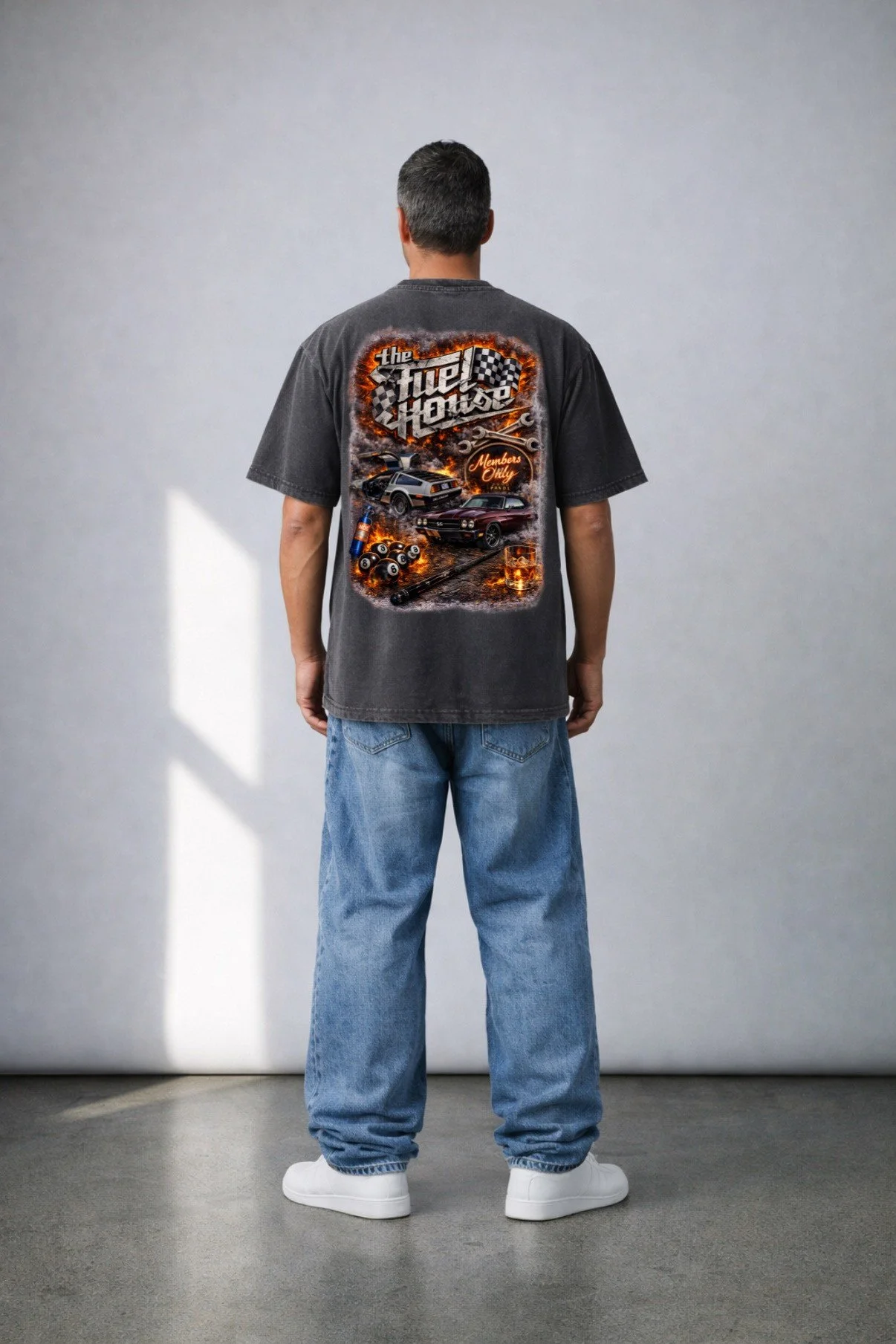 "FULL THROTTLE" Oversized Graphic Tee