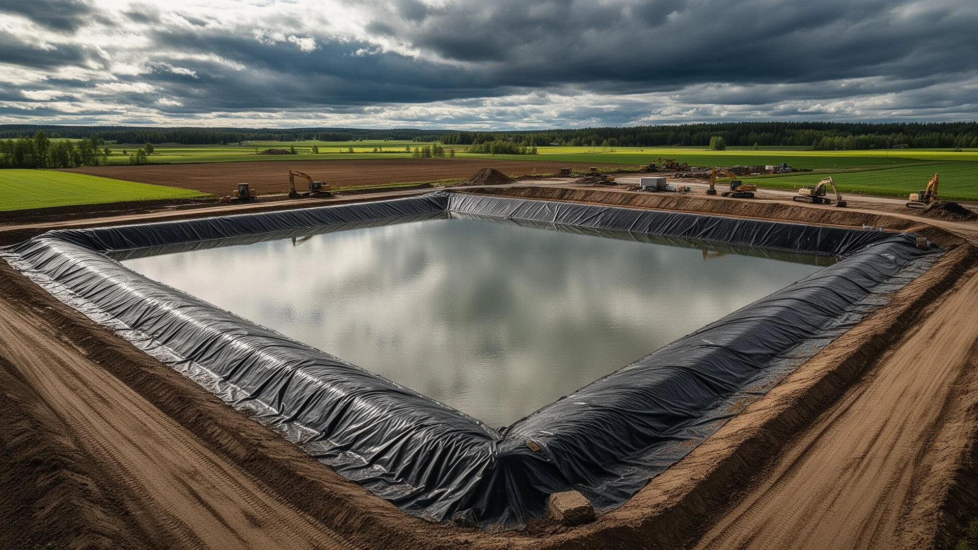 Stor bevattningsdamm