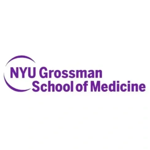 NYU Grossman School of Medicine logo in purple on a white background.