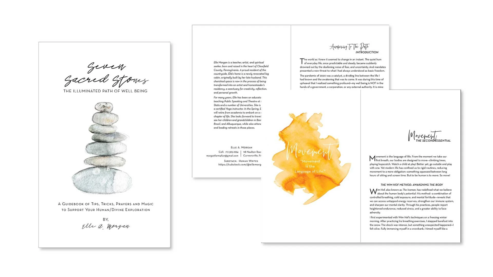 Seven Sacred Stones Book Illustration & Layout Designs