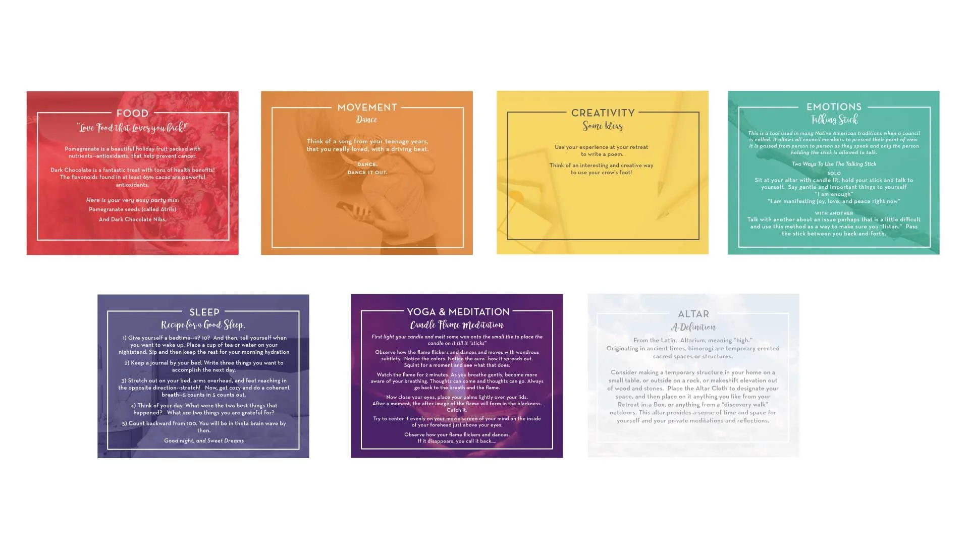 Retreat-in-a-Box Task Cards