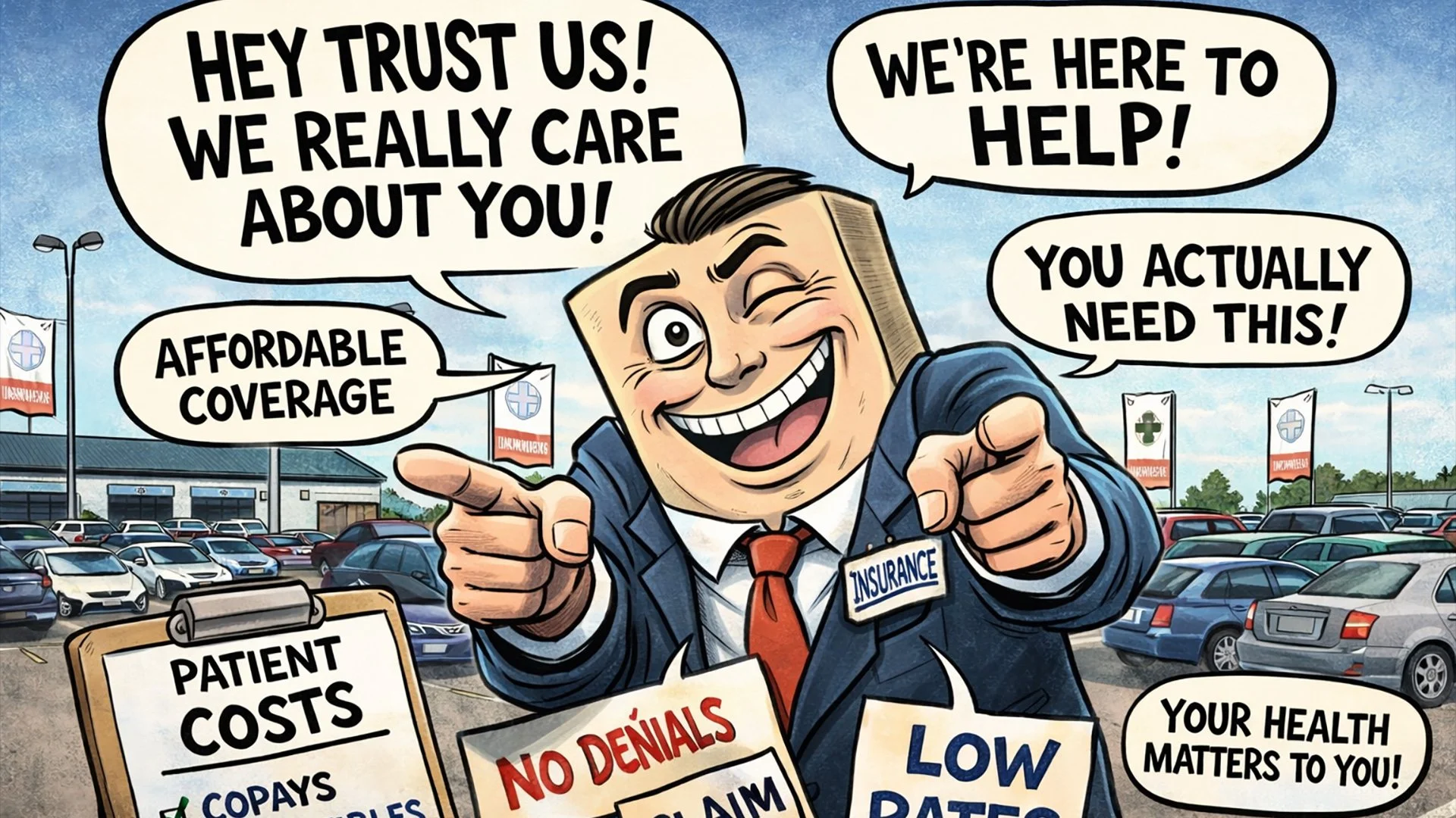 The Health Insurance Industry is the new Joe Isuzu #TrustMe