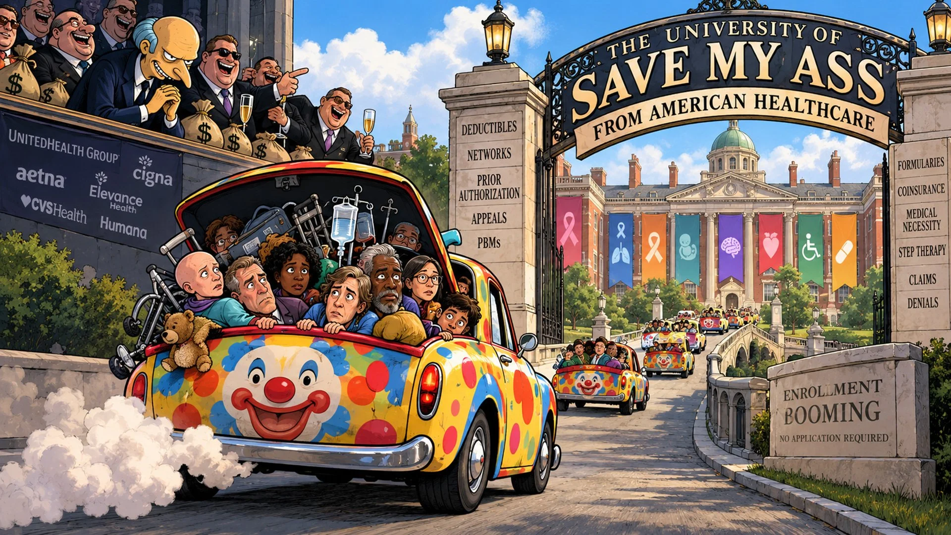 The University of Save My Ass From American Healthcare