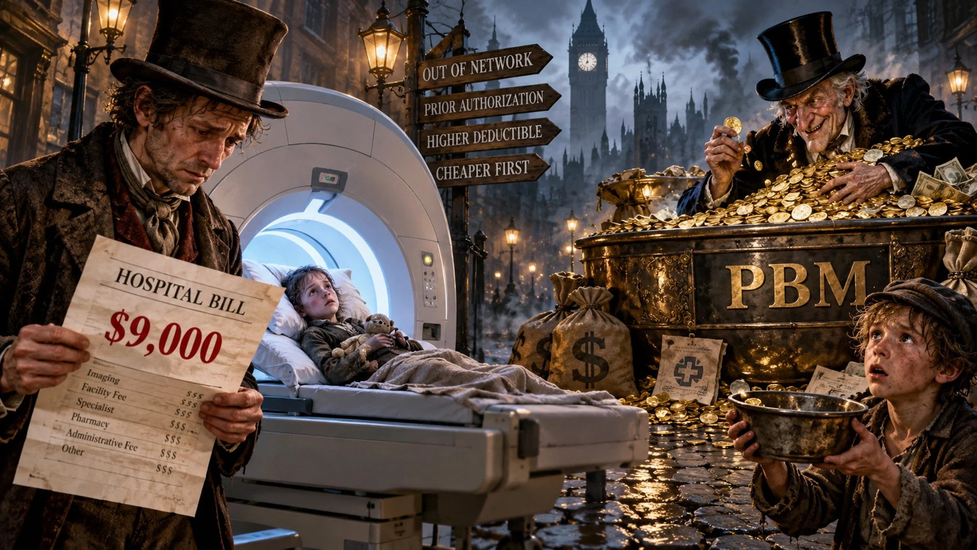 Charles Dickens Would Have Loved American Healthcare