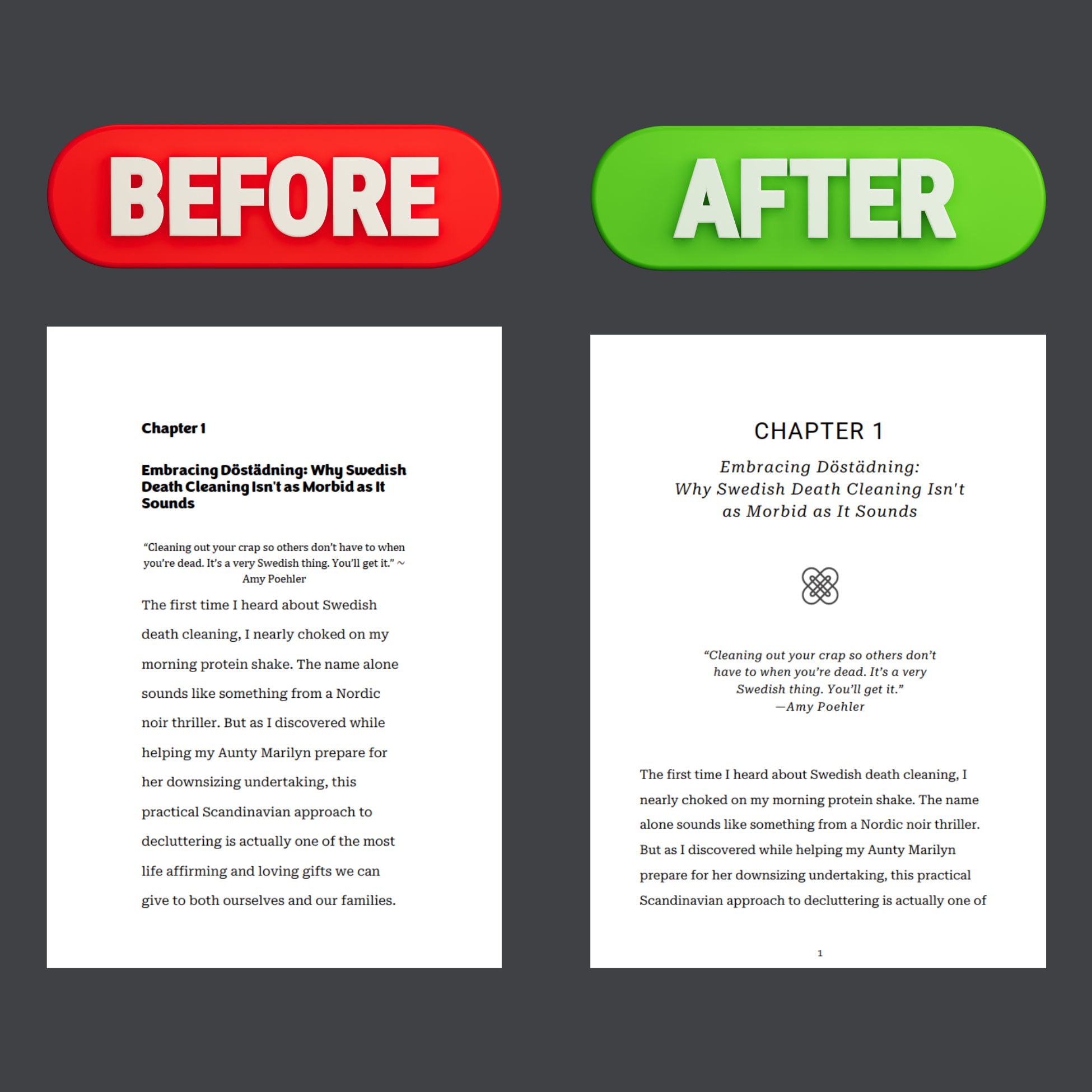 Formatting and Layout Samples