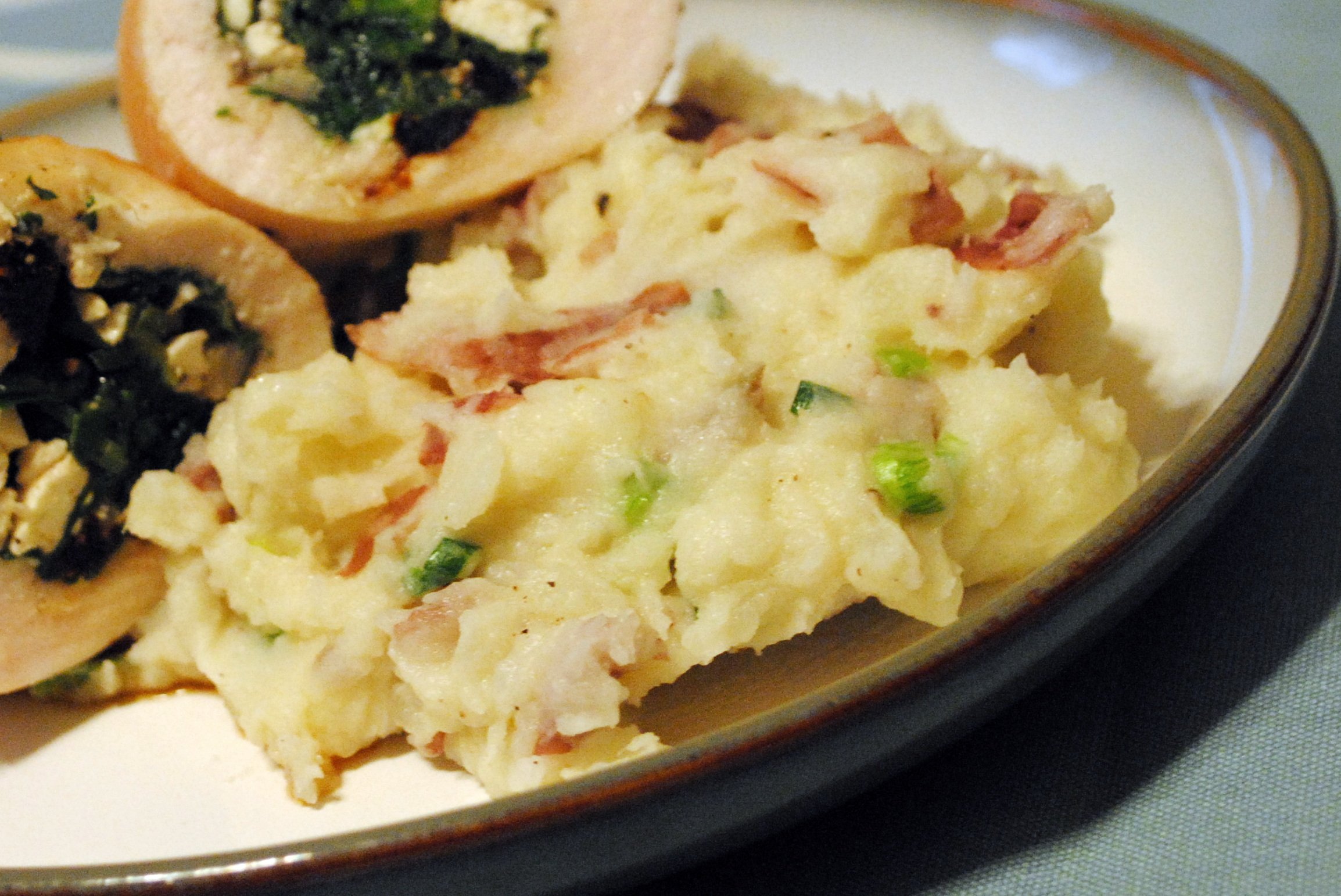 Garlic Cheddar Smashed Potatoes