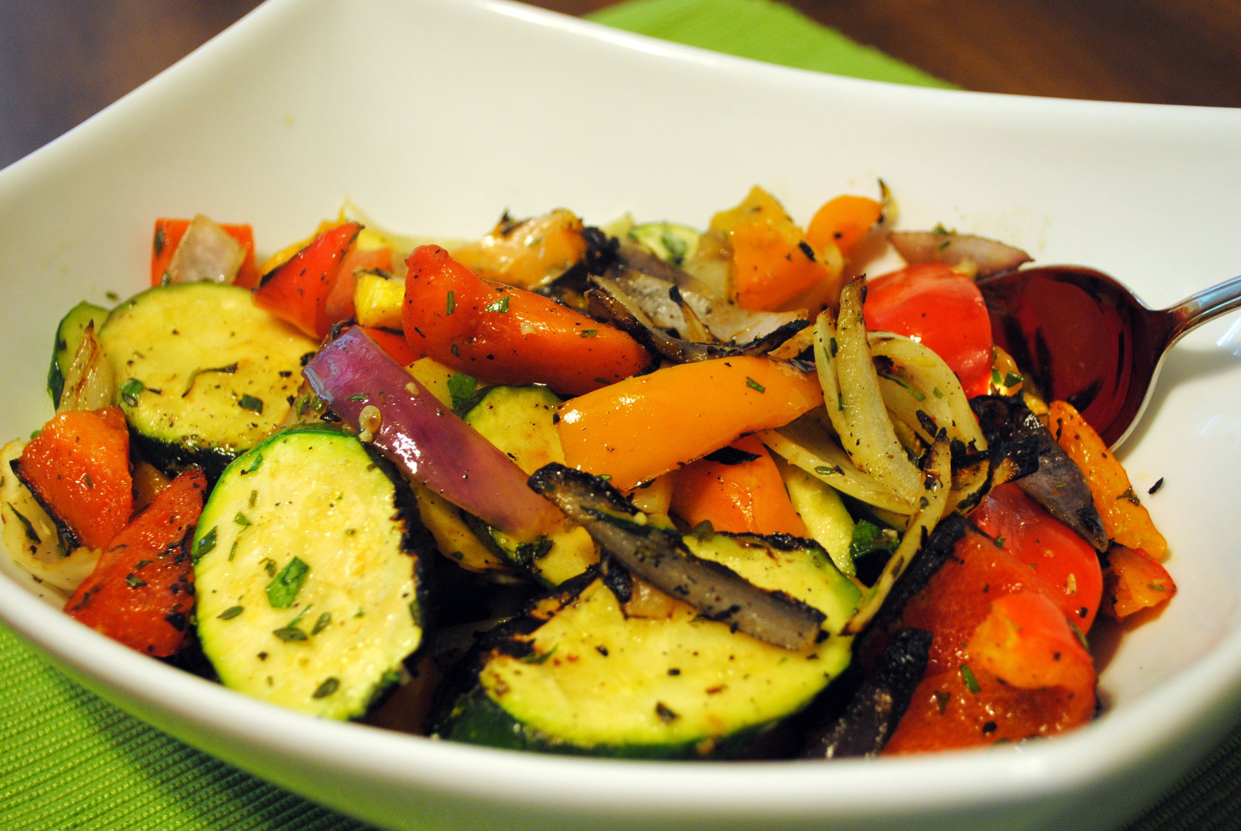 Grilled Zucchini and Bell Peppers