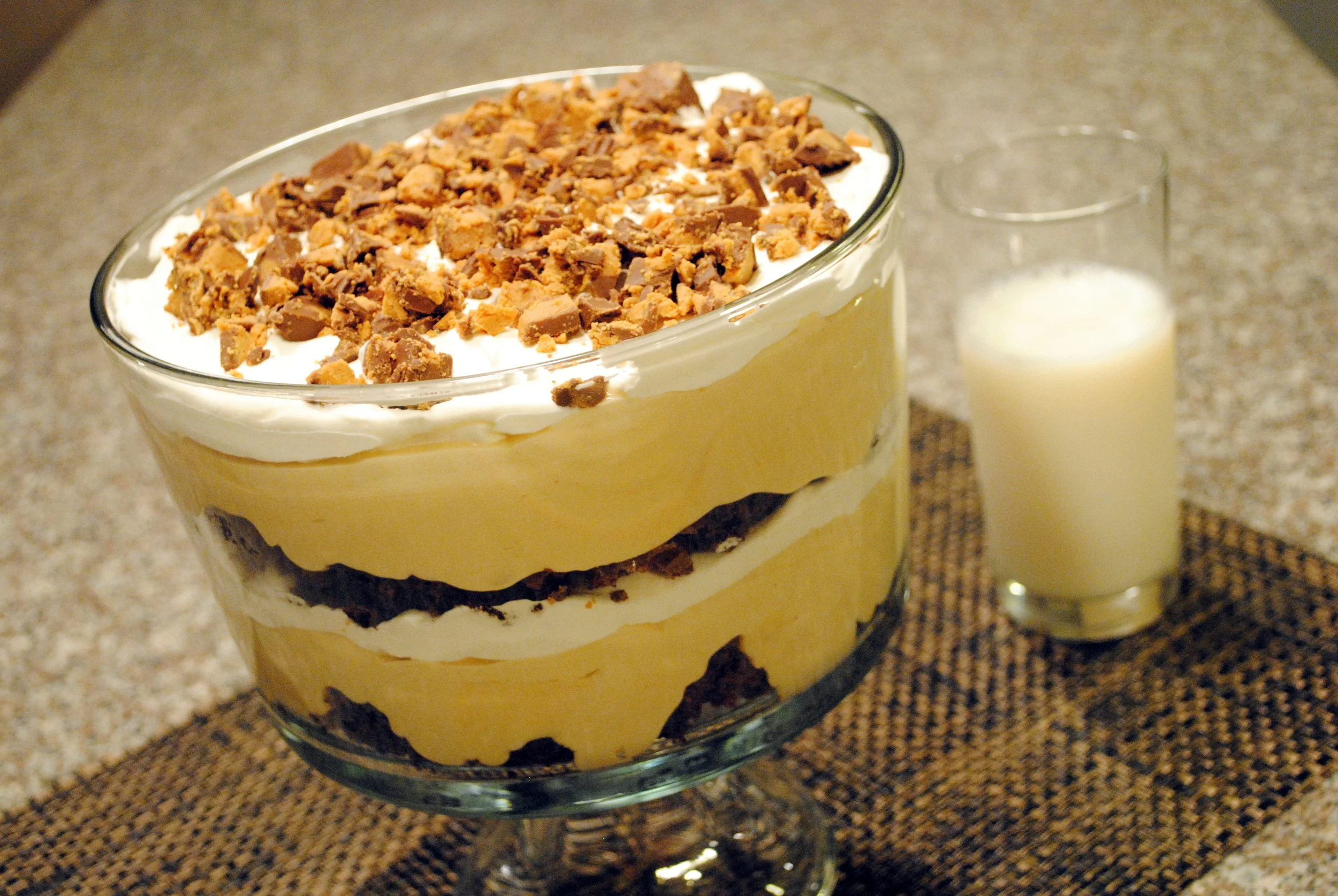 Sinfully Delicious But Actually Kinda Light Chocolate Peanut Butter Trifle
