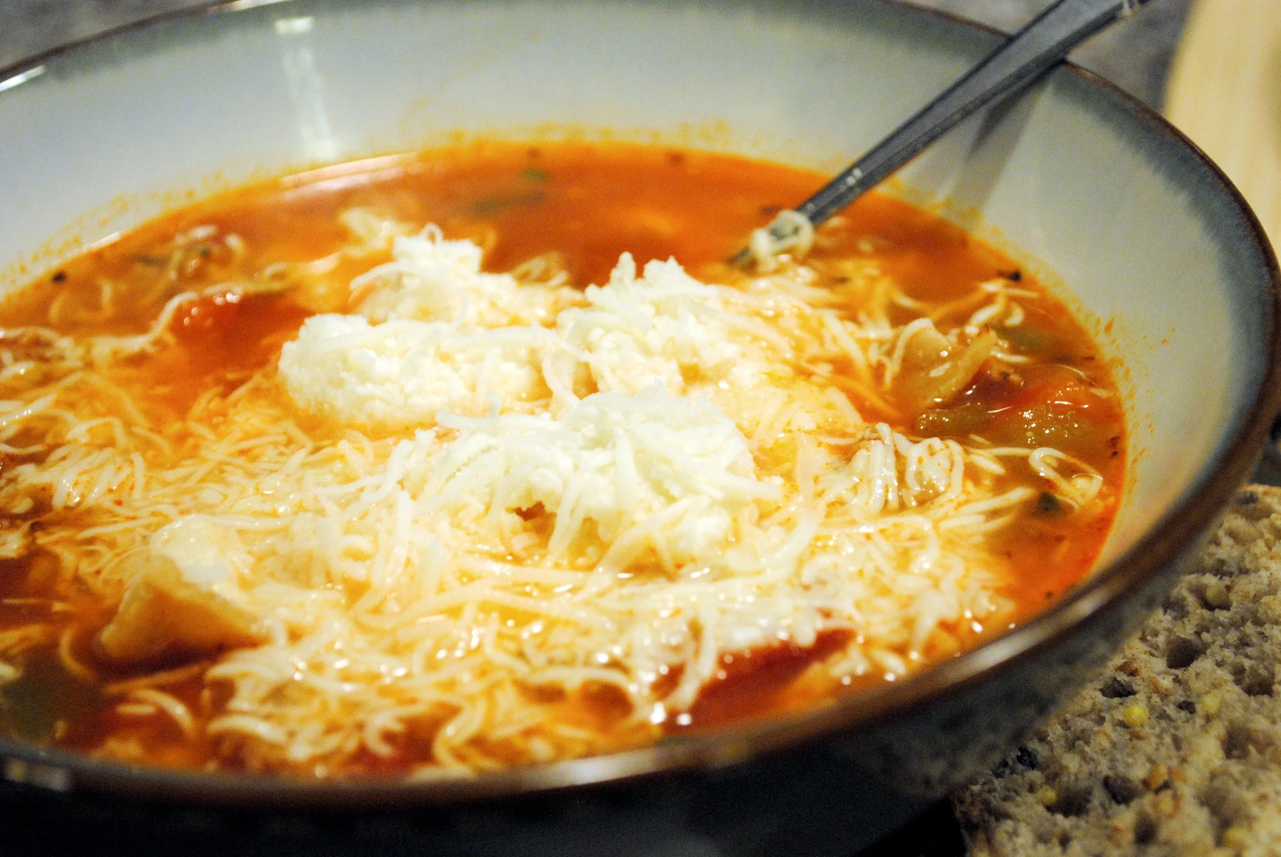 Lighter Lasagna Soup