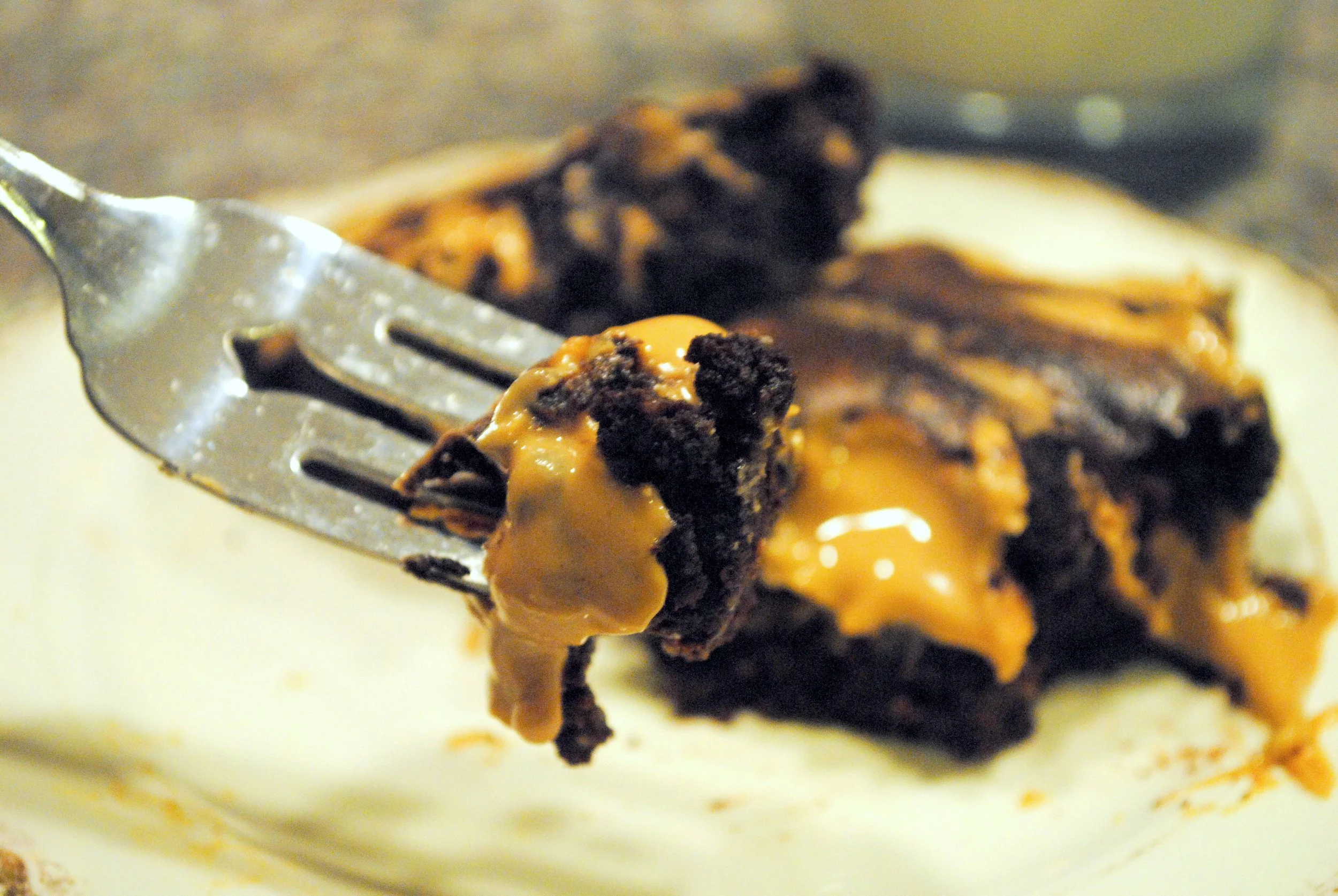 Decadent Peanut Butter Swirl Brownies. Did I Mention They're Skinny?