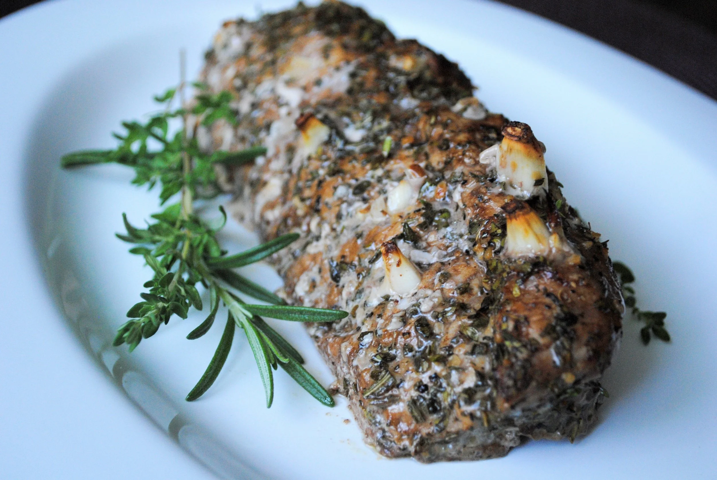 Herbed Balsamic and and Garlic Pork Loin