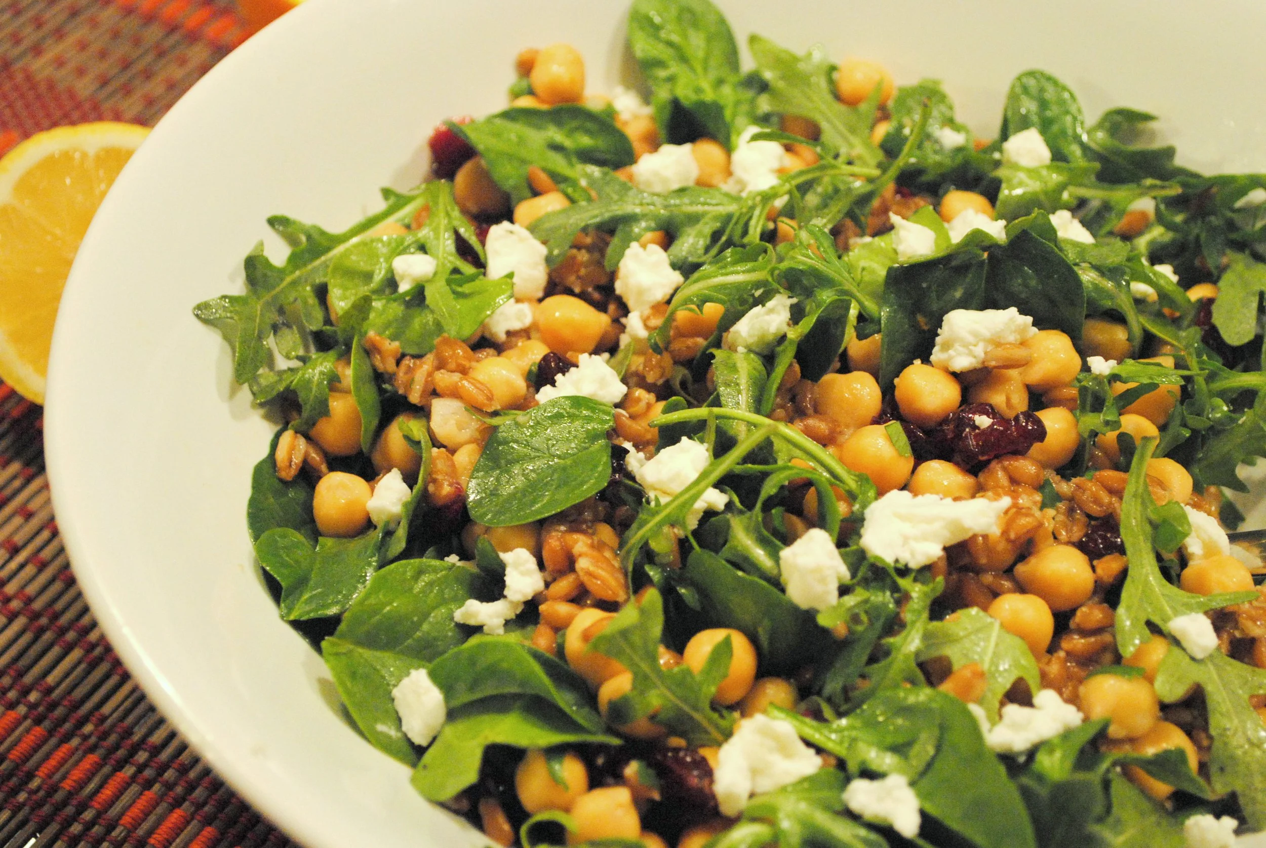 Farro Salad with Citrus Dijon Vinaigrette