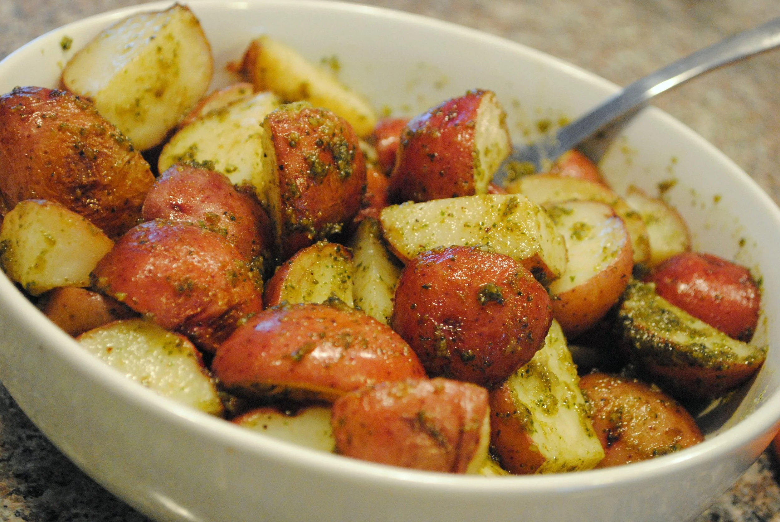 Pesto Roasted Potatoes