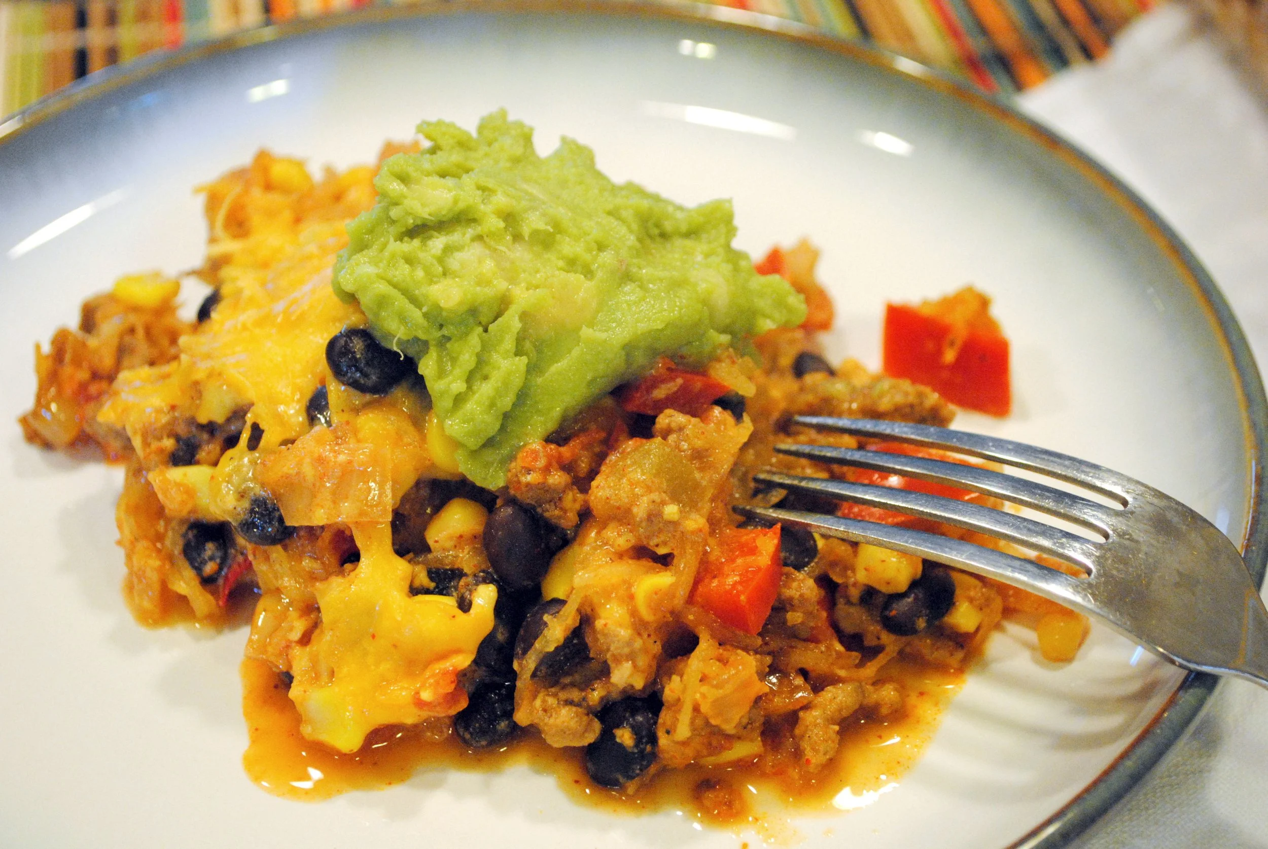 Mexican Veggie Impasta Bake with Spaghetti Squash