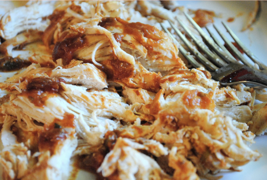 Three Ingredient Crock Pot Taco Chicken