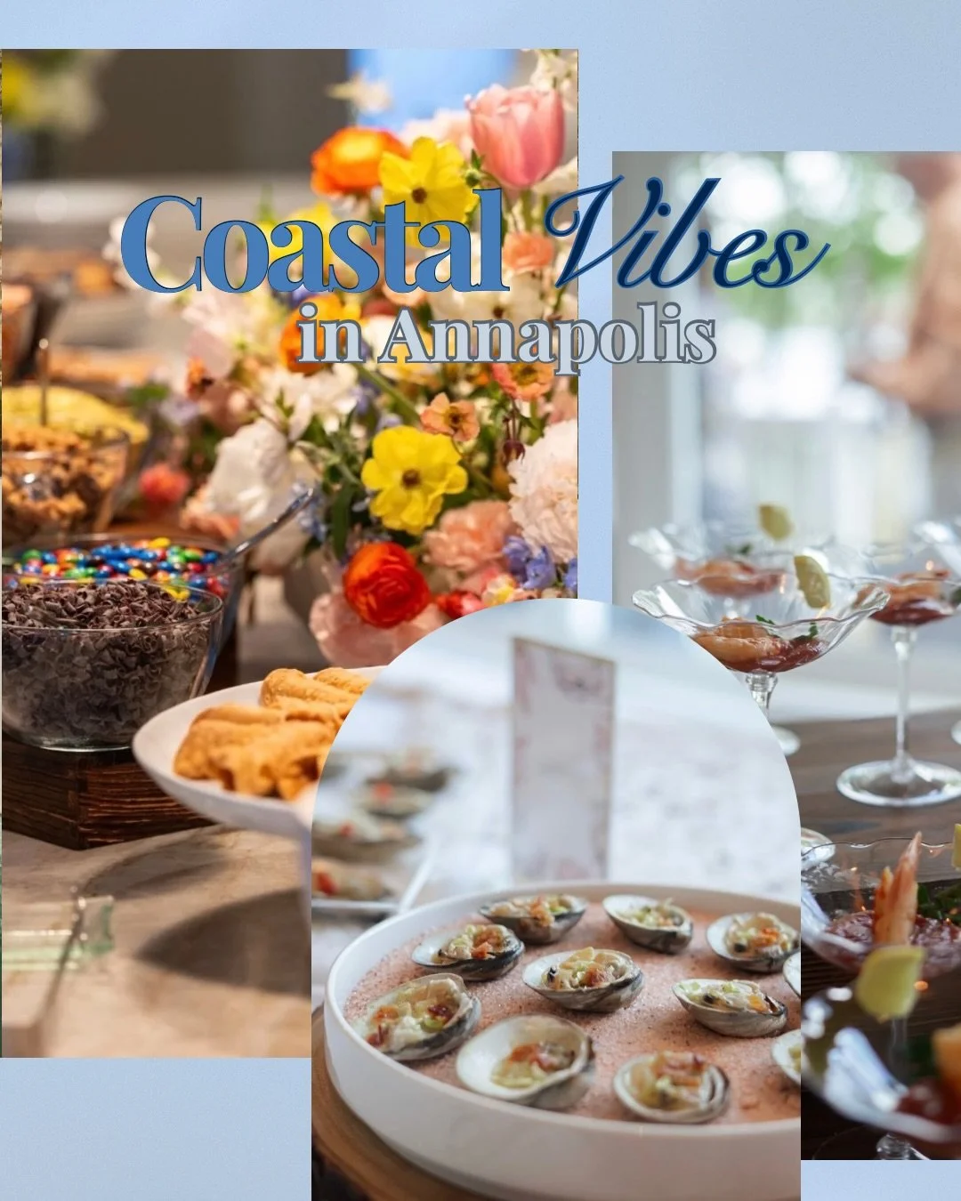 Brought the coastal vibes to @longandfoster and @buckleywaterfronthomes for their open house event with @dcmagazine 💙

From a cannoli station to the most adorable shrimp cocktails! 

Photos @hakeemhwrd 
Video @wayne_banga 
Catering @getplateddc duhh