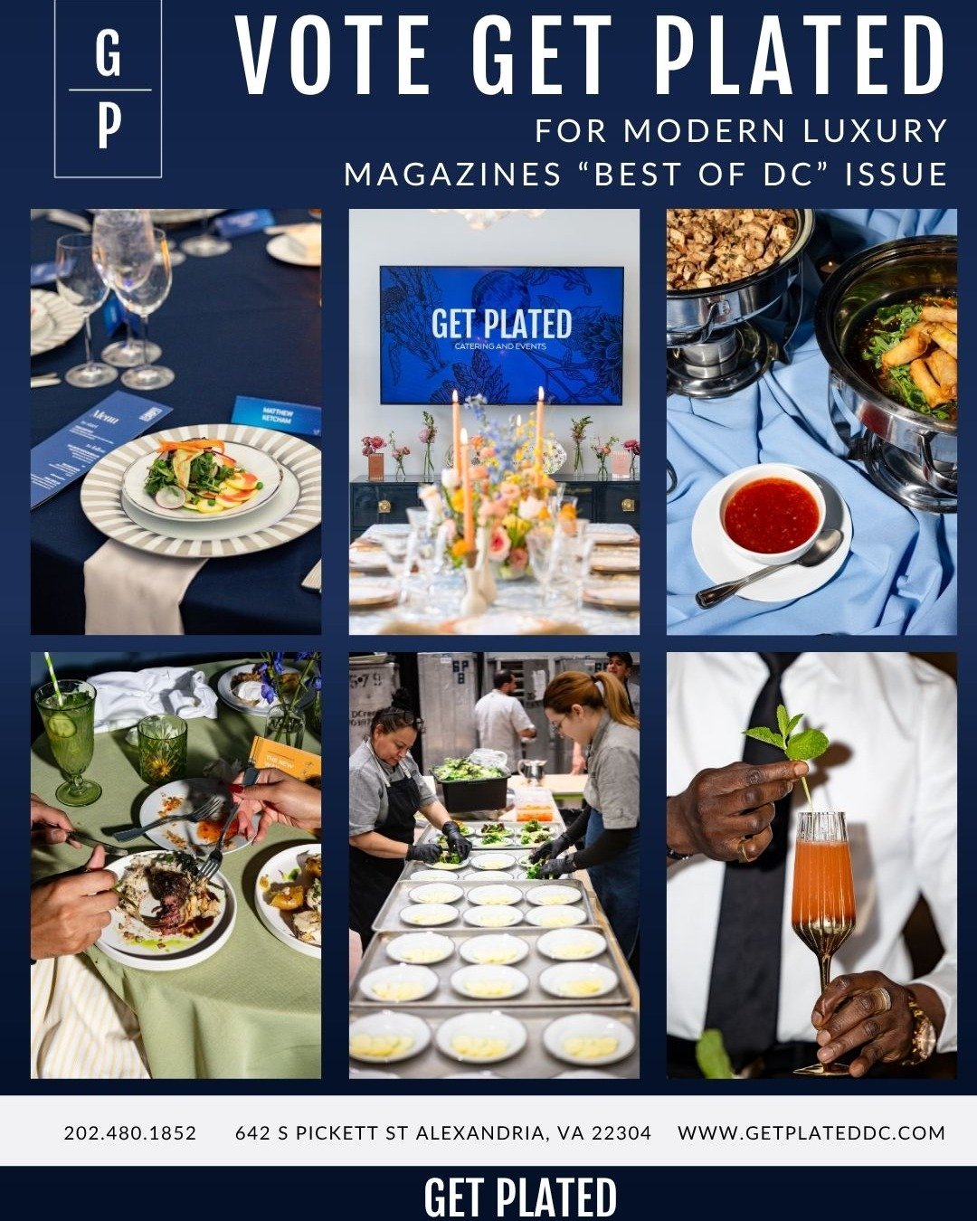 Proud moment for our team 🖤

Get Plated Catering has officially been nominated for Modern Luxury DC&rsquo;s Best of the City!

If you&rsquo;ve ever attended one of our events, worked with us, hired us, or just love what we do, we&rsquo;d truly appre