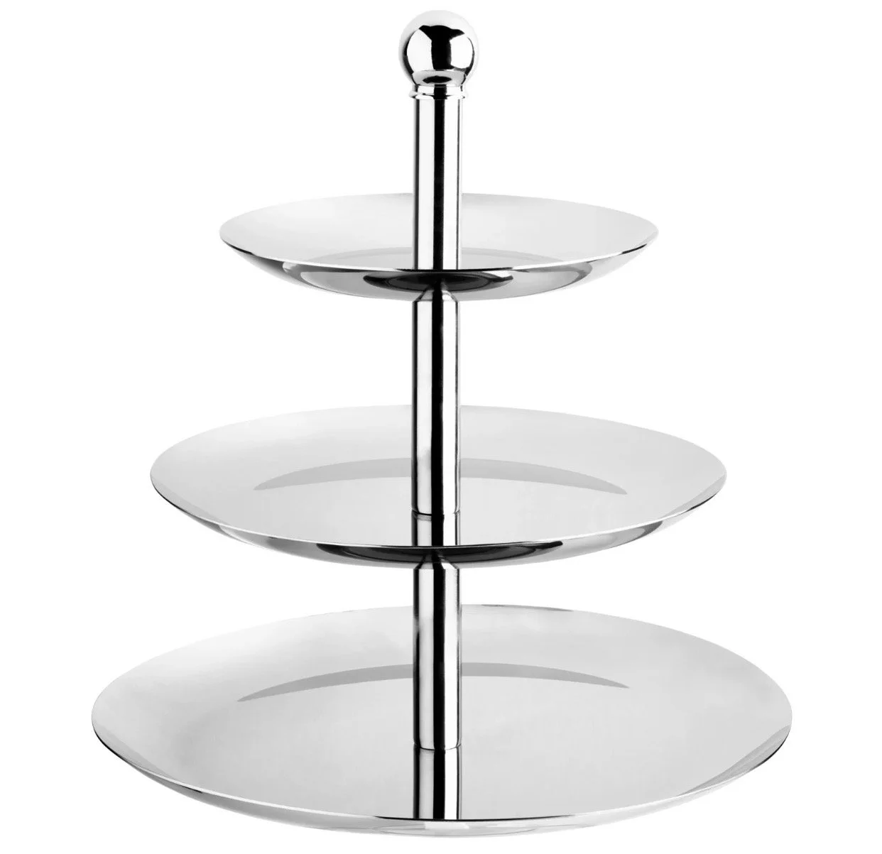 Three tier silver serving plate - 26,7 x 30,5 cm - Ref: 2009