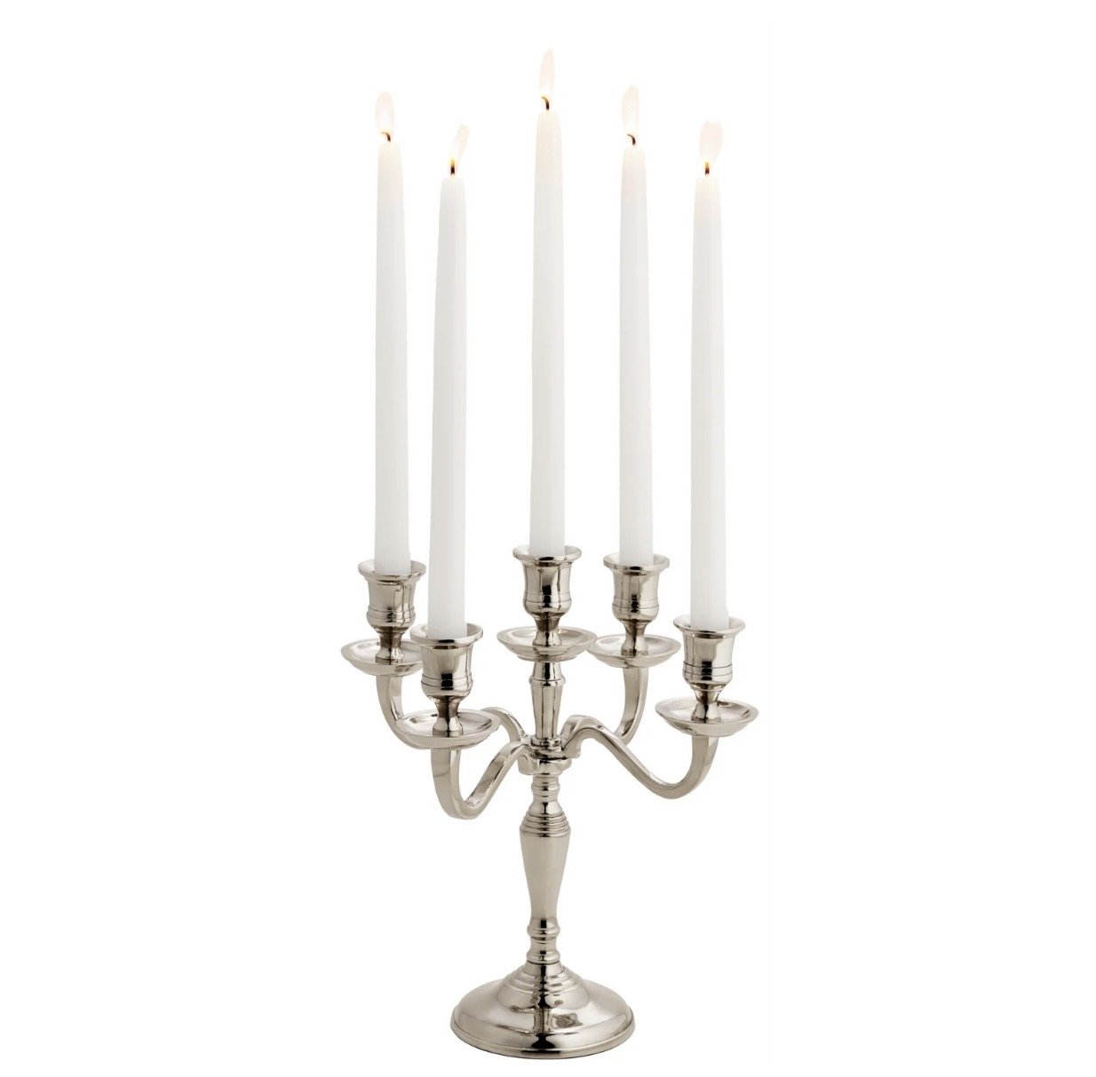 Vintage silver 5 candle holder - Ref: 2017