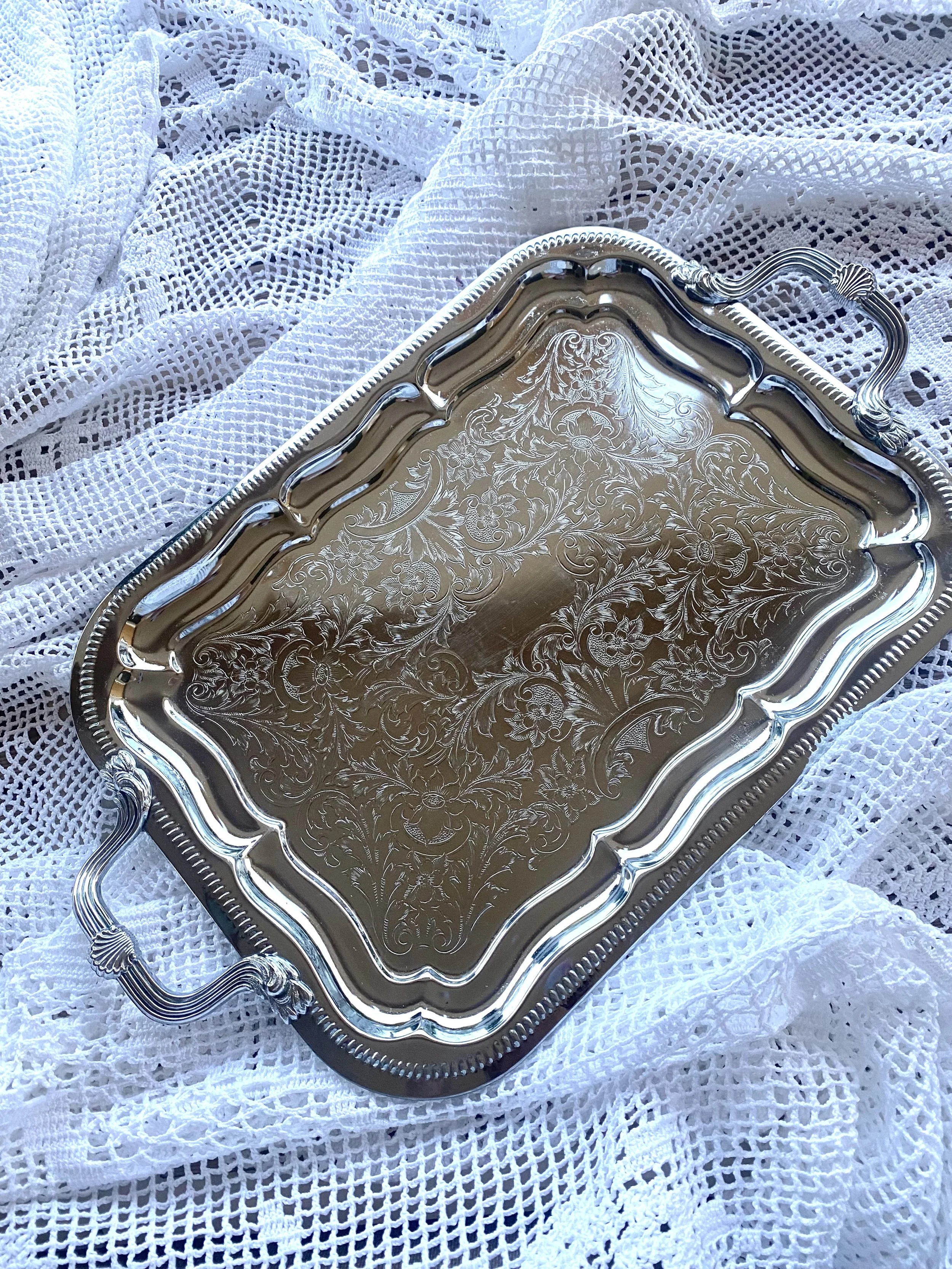 Vintage medium silver tray - Ref 2011