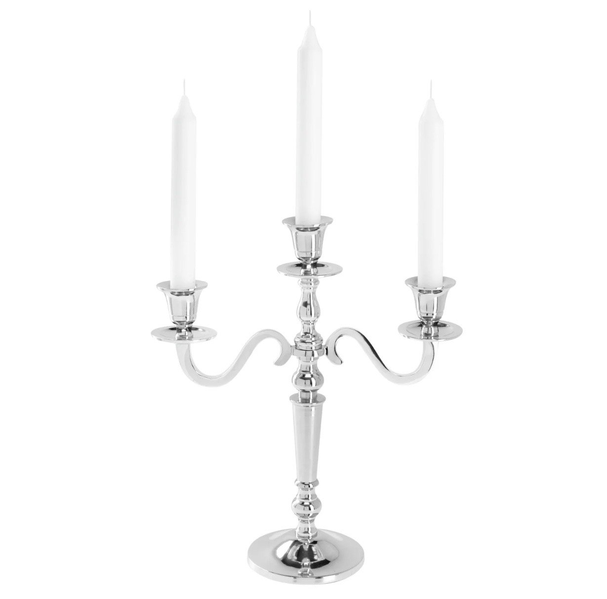 Vintage silver 3 candle holder - Ref: 2016