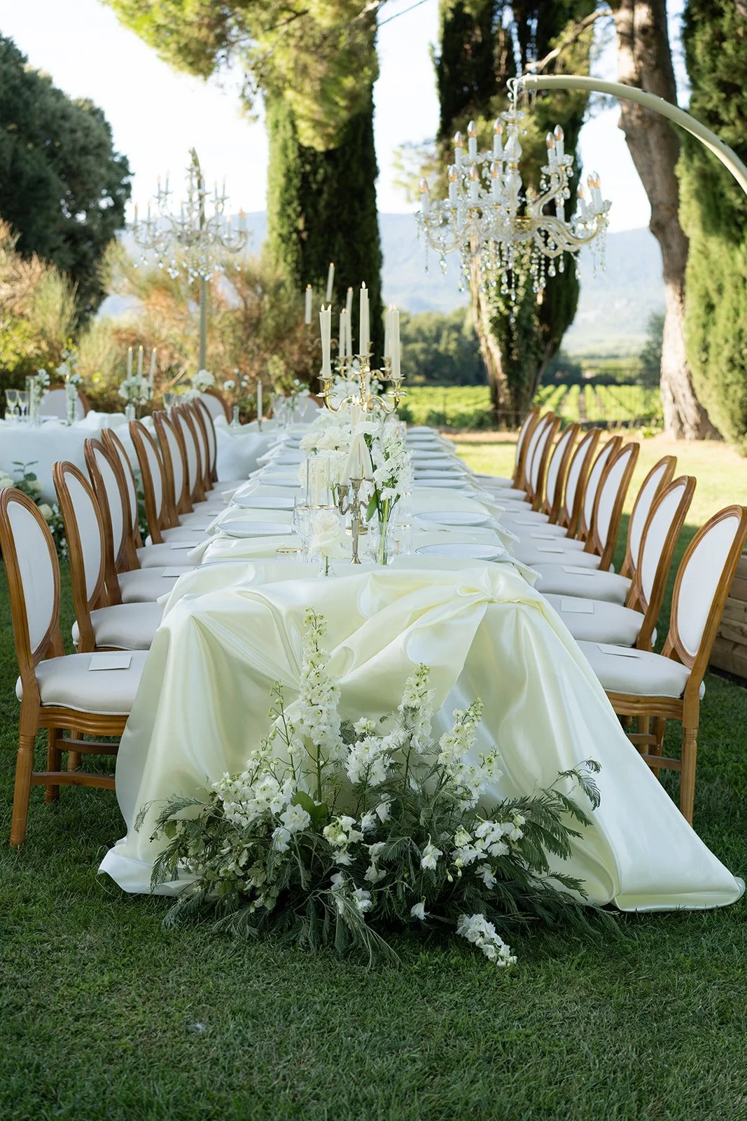 French wedding dinner ideas in Provence, France.