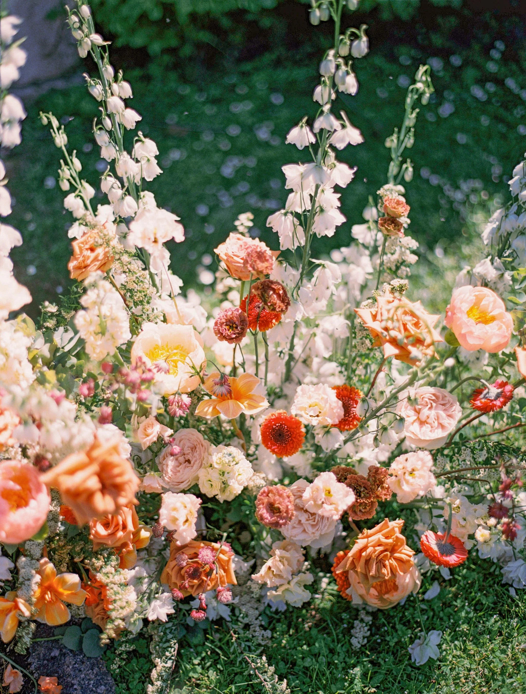 luxury French garden wedding floral ideas.
