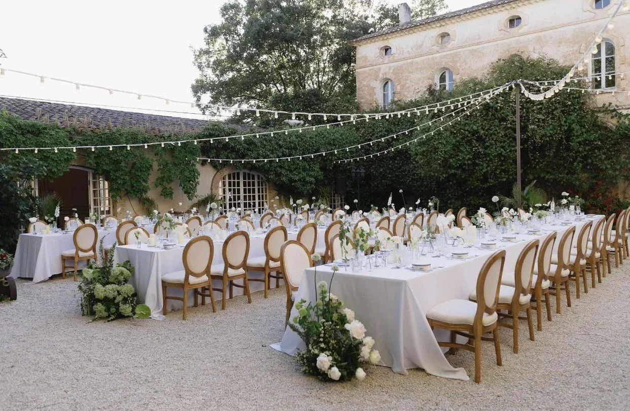 Where do I take photos for my destination wedding in Lourmarin, France?

Set in the heart of Provence, Domaine de la Galinière offers a stunning backdrop for destination wedding photos, especially within its elegant French gardens. With perfectly ali