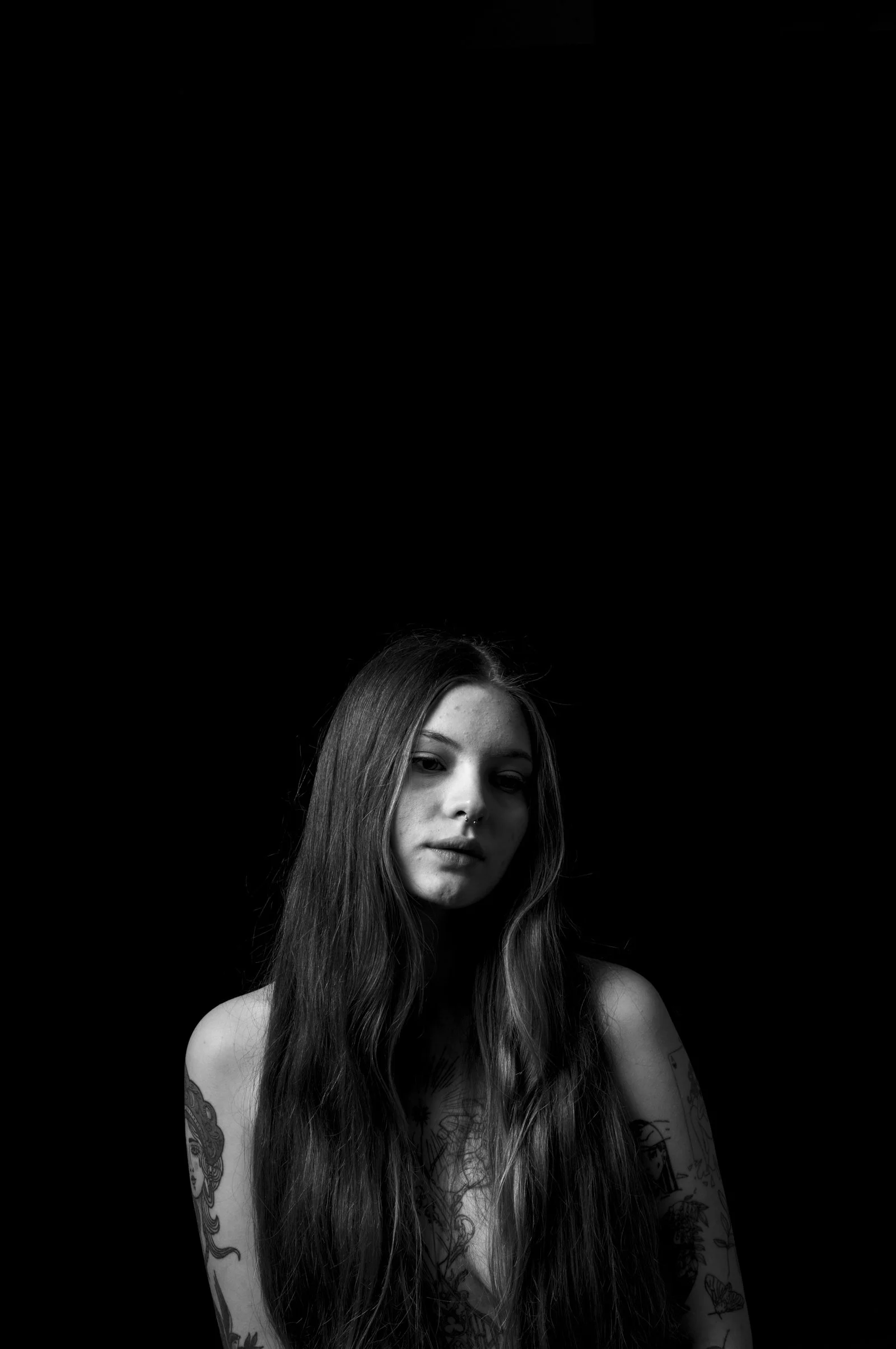 Fine art photographic study of the human figure's silhouette in the People series.