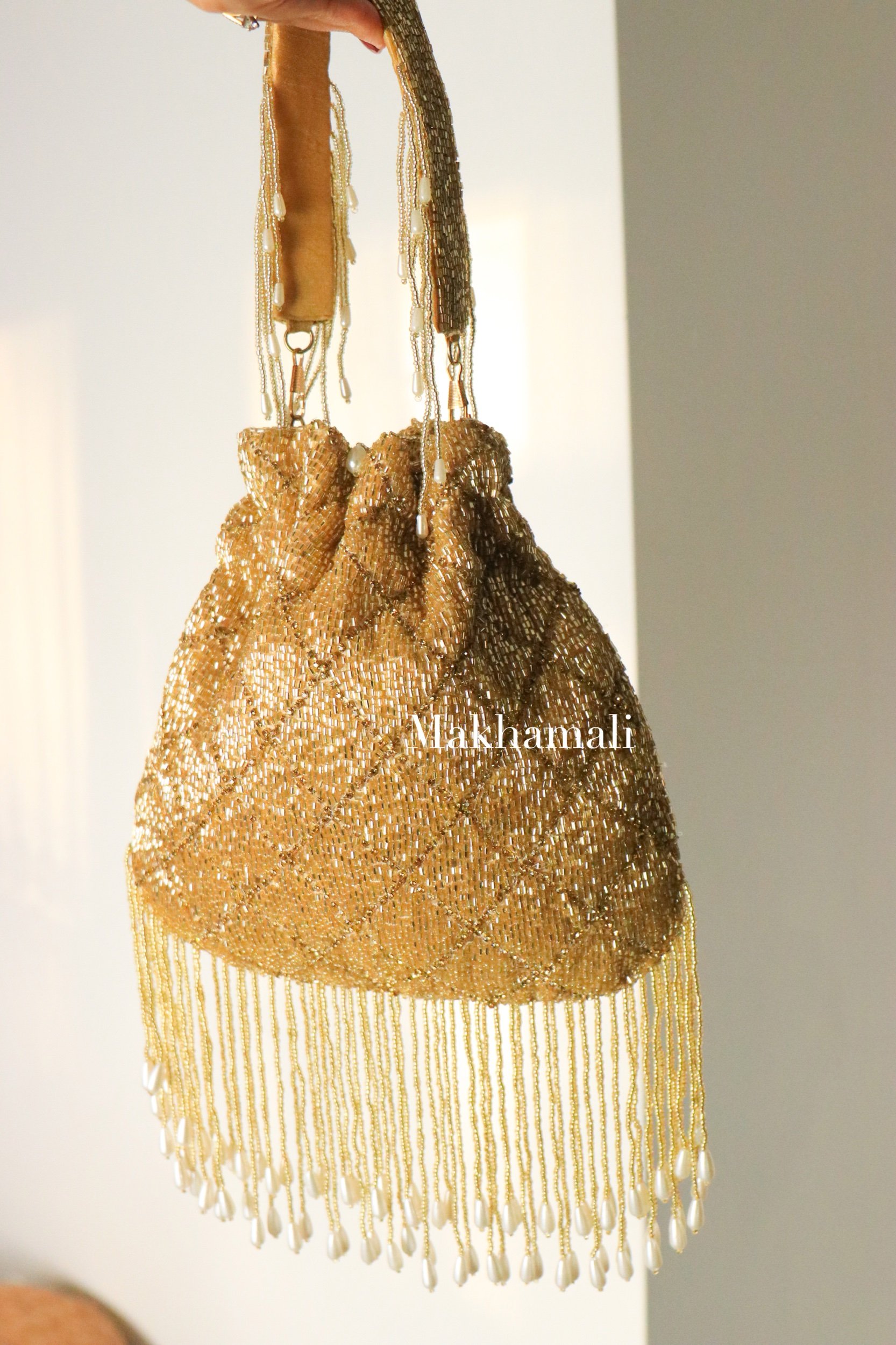 Gold Kardana Potli Bag